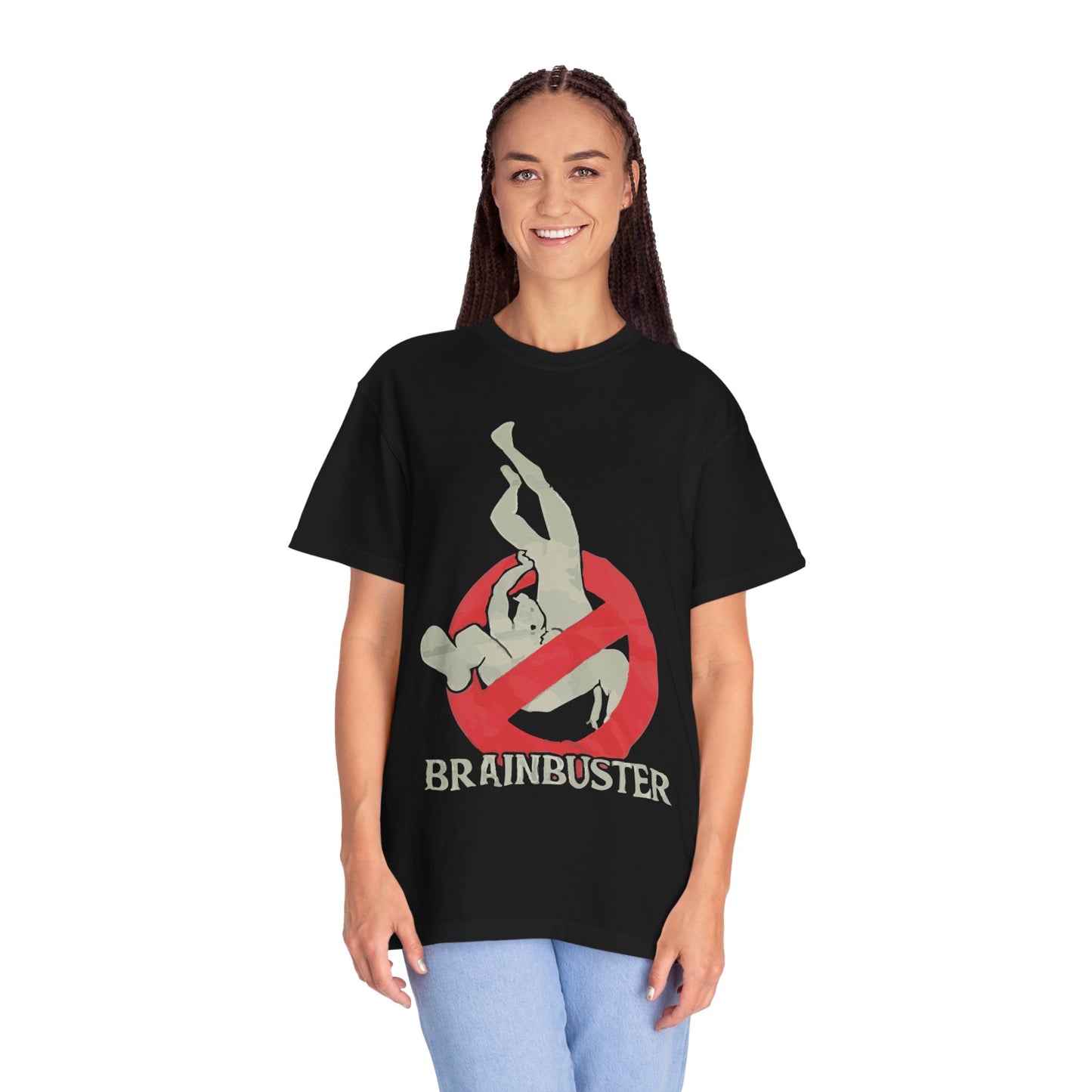 Unisex Fun Graphic T-Shirt, Graphic Tee, Casual Wear, Gift for Wrestling Fans, Brainbuster Design, Humor Apparel, Everyday Style