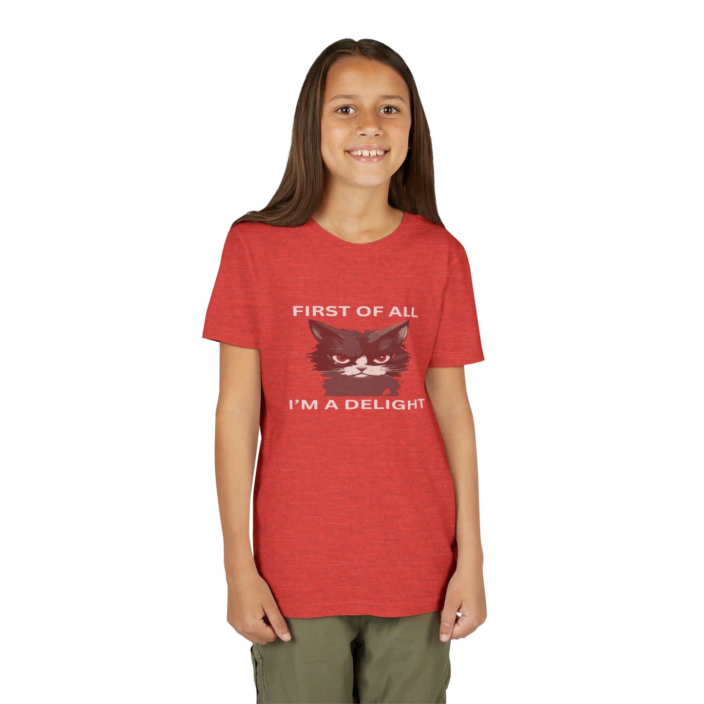Youth Cat Humor Tee - Perfect for Cat Lovers, Birthday Gifts for Kids, Everyday Wear, Funny Quotes Shirt, Gift for Pet Lovers