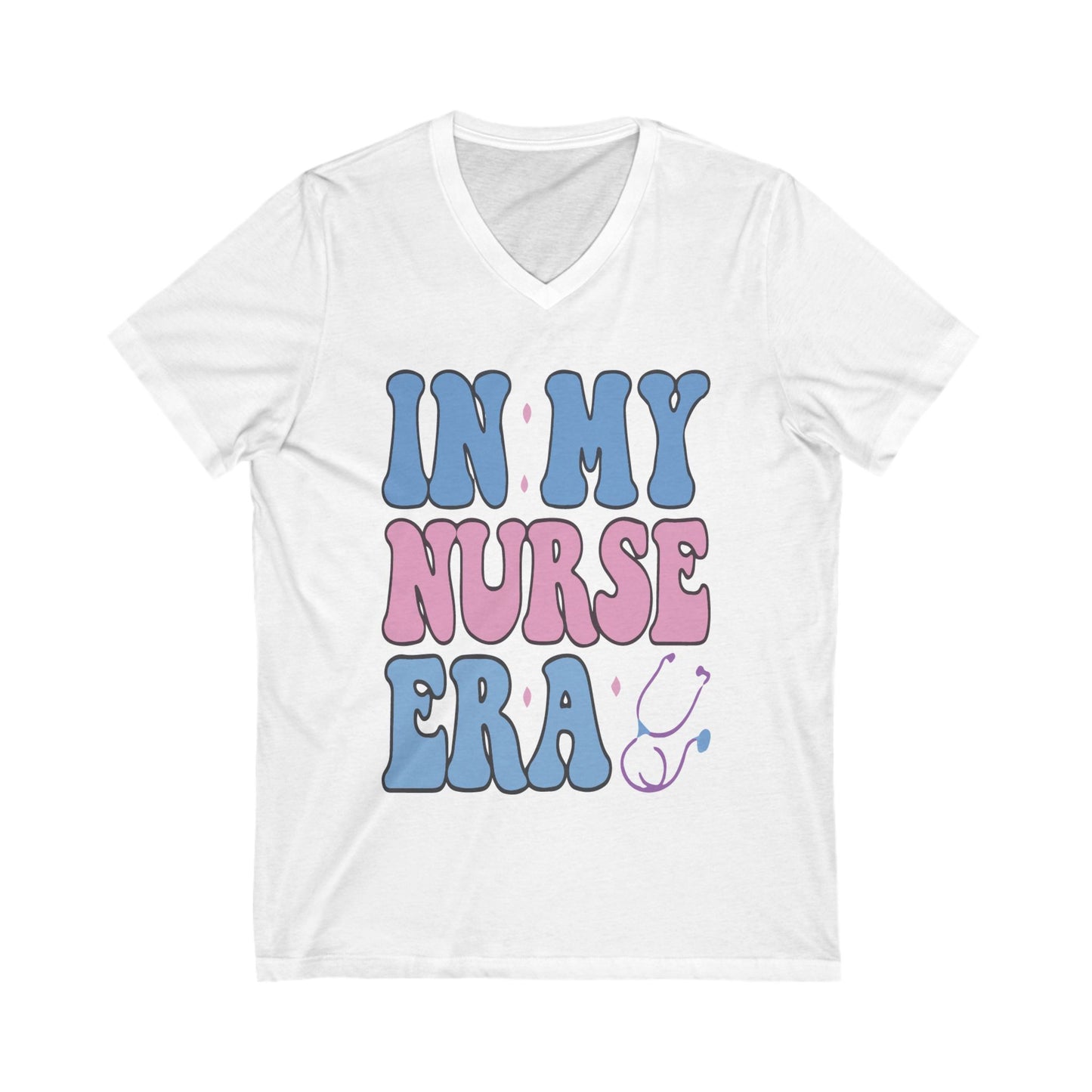 Nurse-Inspired V-Neck Tee, Funny Nurse Shirt, Gift for Nurses, Healthcare Apparel, Nurse Appreciation Day, Casual Wear