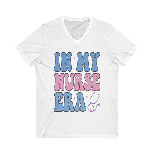 Nurse-Inspired V-Neck Tee, Funny Nurse Shirt, Gift for Nurses, Healthcare Apparel, Nurse Appreciation Day, Casual Wear