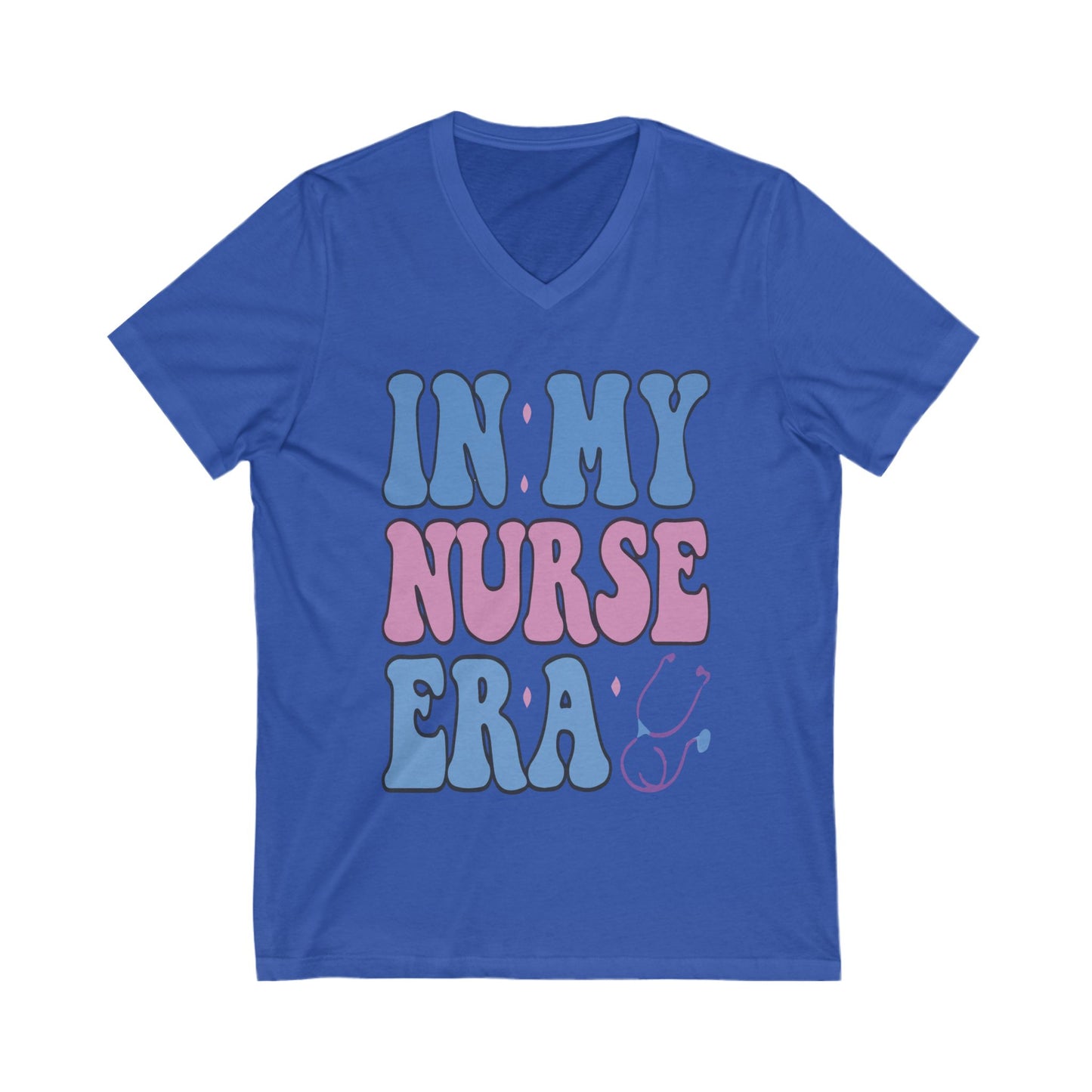 Nurse-Inspired V-Neck Tee, Funny Nurse Shirt, Gift for Nurses, Healthcare Apparel, Nurse Appreciation Day, Casual Wear