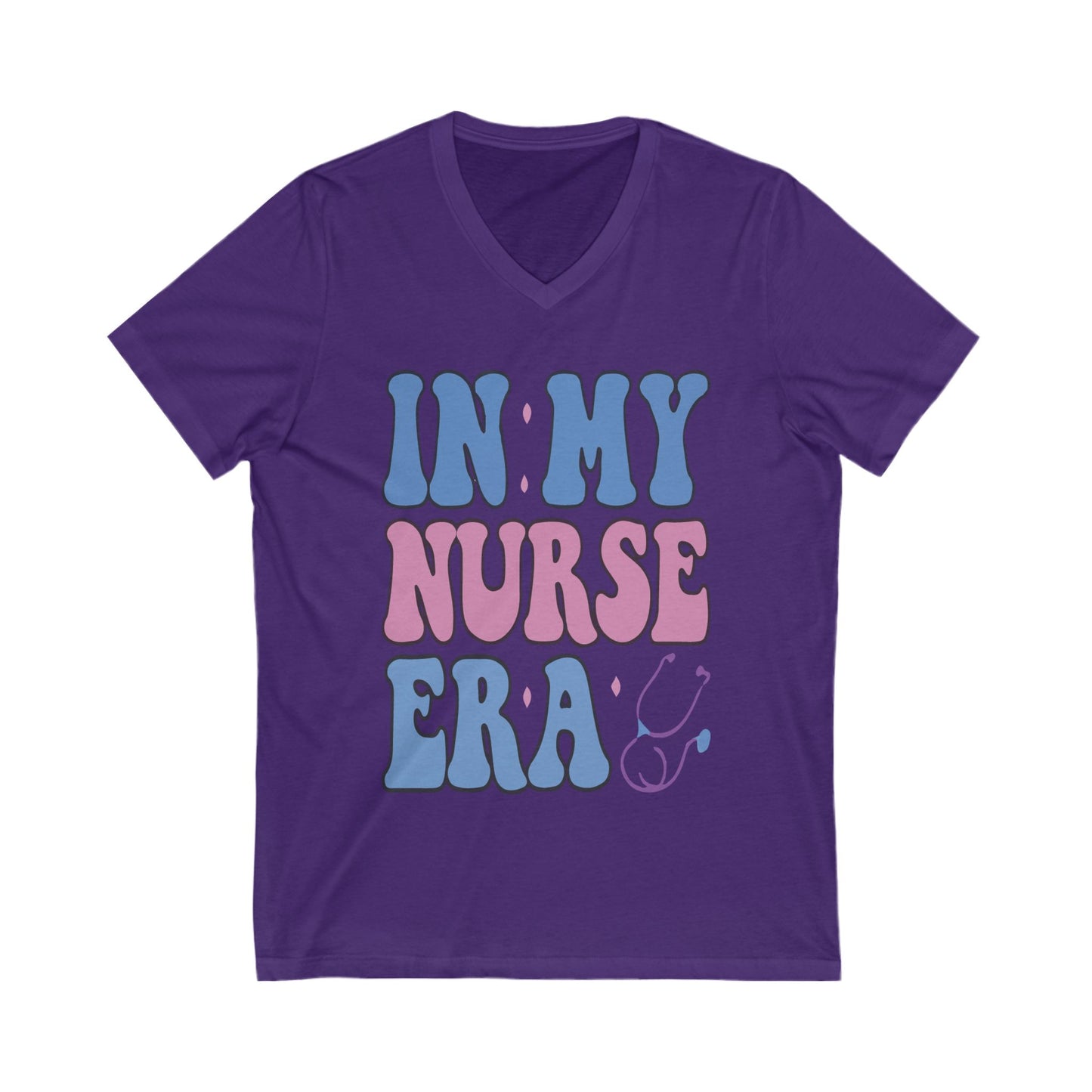 Nurse-Inspired V-Neck Tee, Funny Nurse Shirt, Gift for Nurses, Healthcare Apparel, Nurse Appreciation Day, Casual Wear