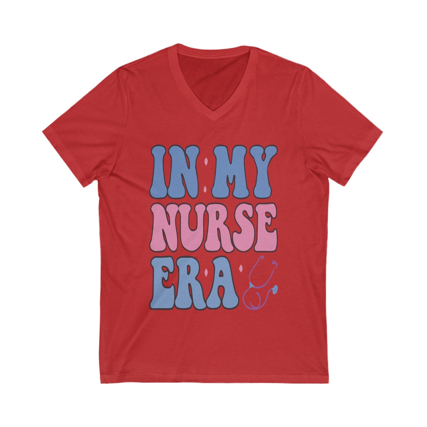 Nurse-Inspired V-Neck Tee, Funny Nurse Shirt, Gift for Nurses, Healthcare Apparel, Nurse Appreciation Day, Casual Wear
