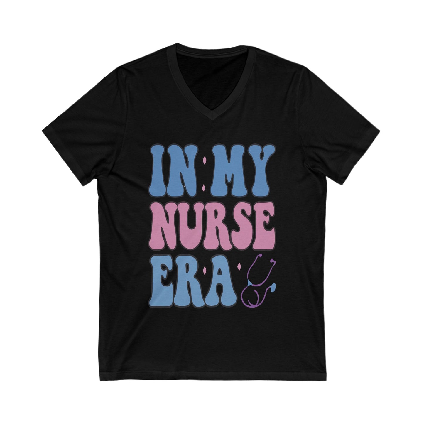 Nurse-Inspired V-Neck Tee, Funny Nurse Shirt, Gift for Nurses, Healthcare Apparel, Nurse Appreciation Day, Casual Wear