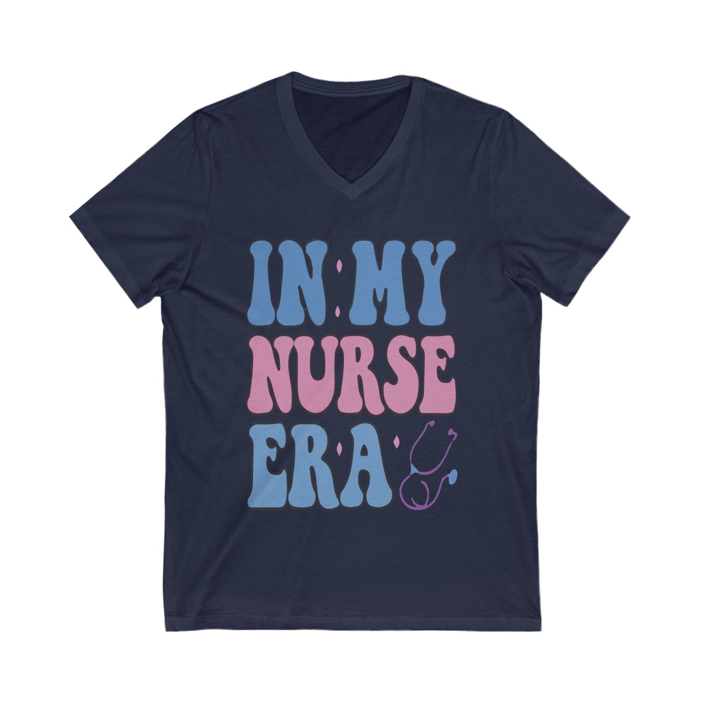 Nurse-Inspired V-Neck Tee, Funny Nurse Shirt, Gift for Nurses, Healthcare Apparel, Nurse Appreciation Day, Casual Wear