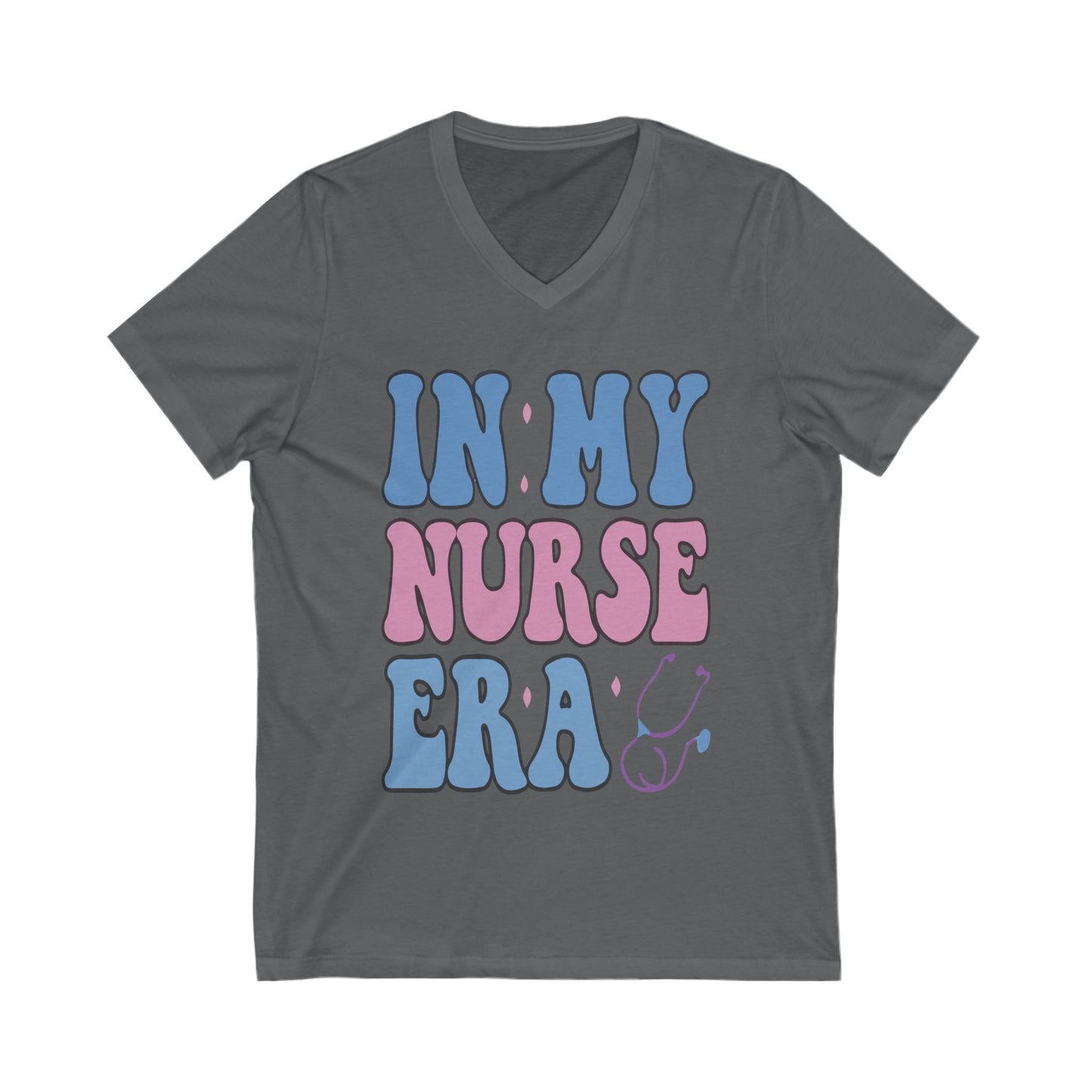Nurse-Inspired V-Neck Tee, Funny Nurse Shirt, Gift for Nurses, Healthcare Apparel, Nurse Appreciation Day, Casual Wear