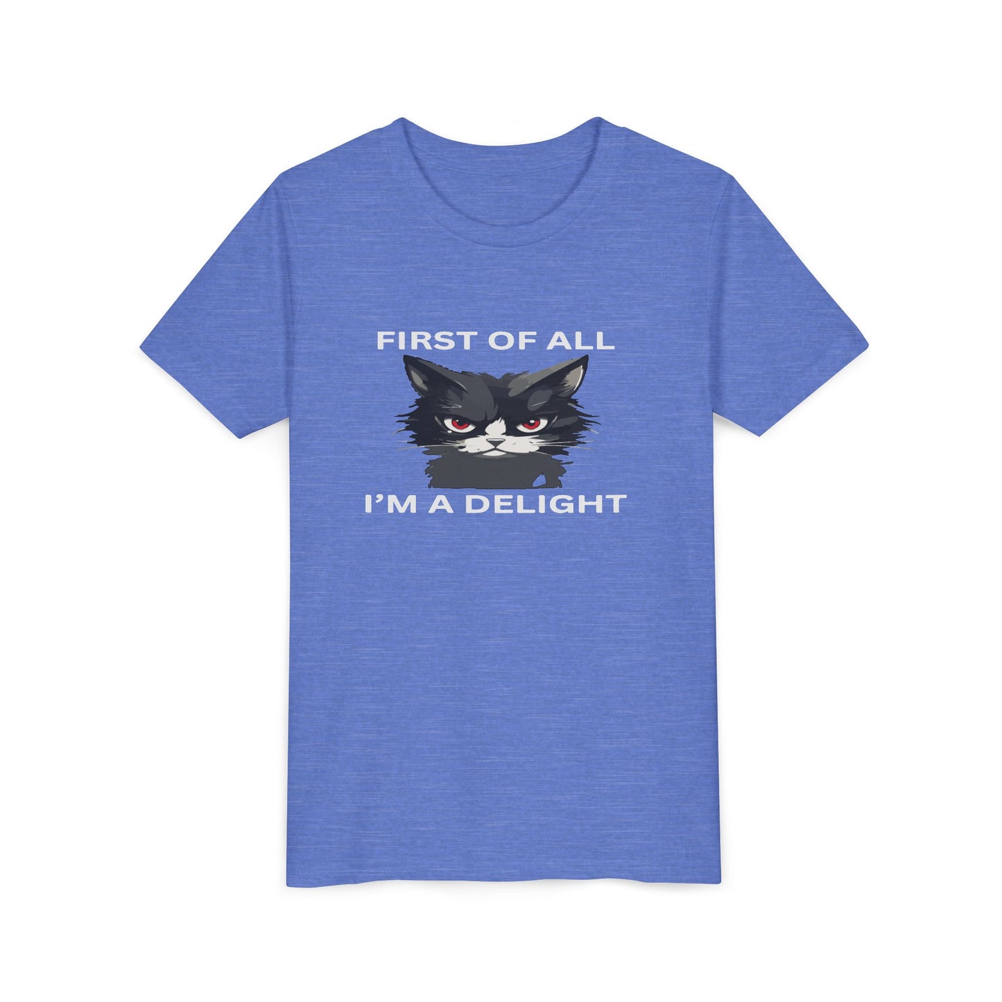 Youth Cat Humor Tee - Perfect for Cat Lovers, Birthday Gifts for Kids, Everyday Wear, Funny Quotes Shirt, Gift for Pet Lovers