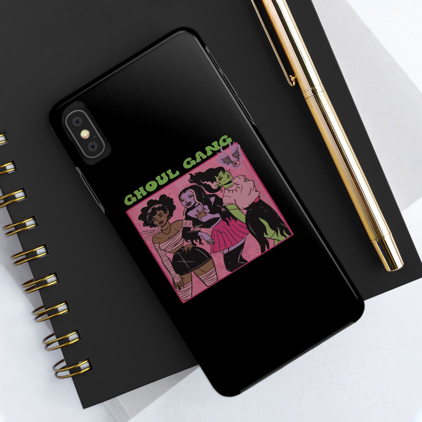 Ghoul Gang Tough Phone Cases | Unique Halloween Phone Cover, Cute Protective Case, Trendy Gift for Goth Fans, Spooky Style Accessory