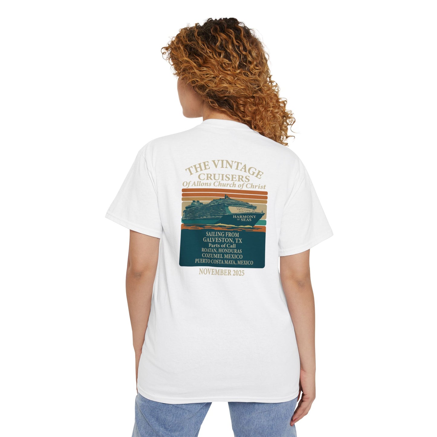 Retro Pocket Tee Allons Church of Christ Cruise 2025 Unisex T-Shirt