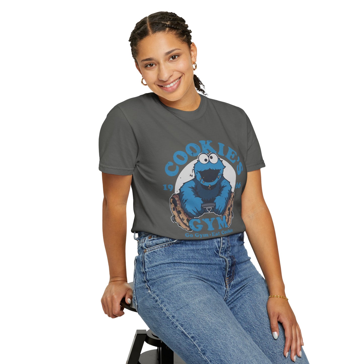 Cookie Monster Inspired Unisex T-Shirt, Fun Gift for Gamers, Casual Wear, Birthday Gift, Kitchen & Gym Motivation