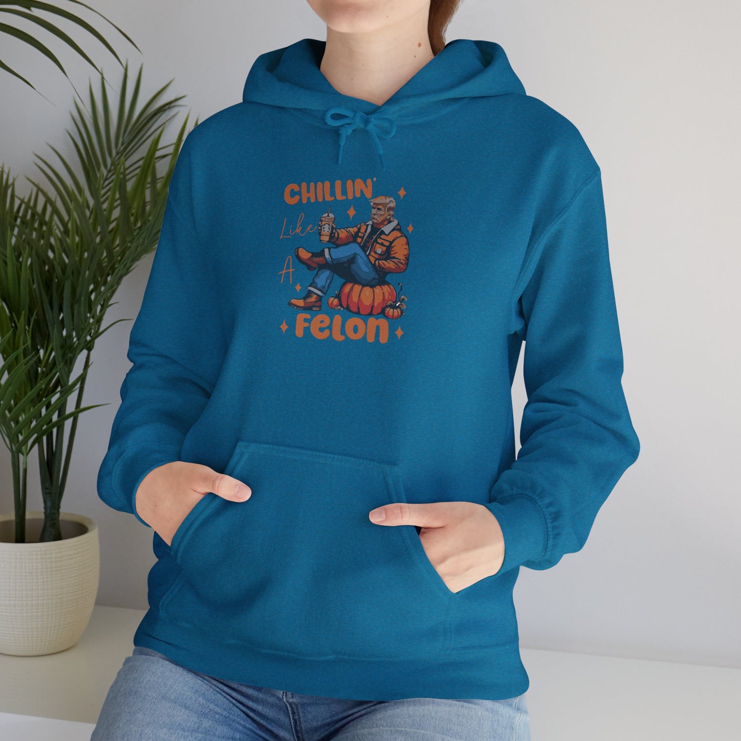 Chillin' Like a Felon Hoodie - Cozy Unisex Sweatshirt for Fall Celebrations