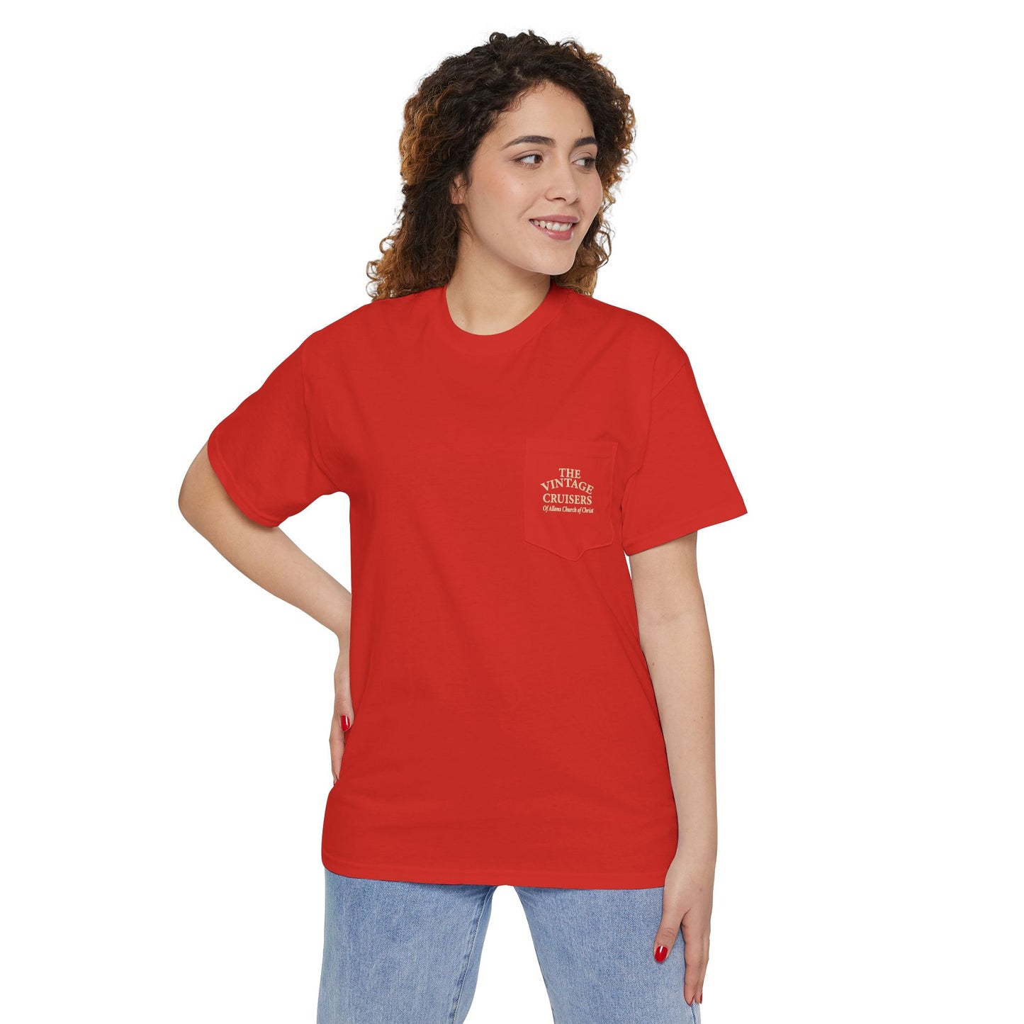 Retro Pocket Tee Allons Church of Christ Cruise 2025 Unisex T-Shirt