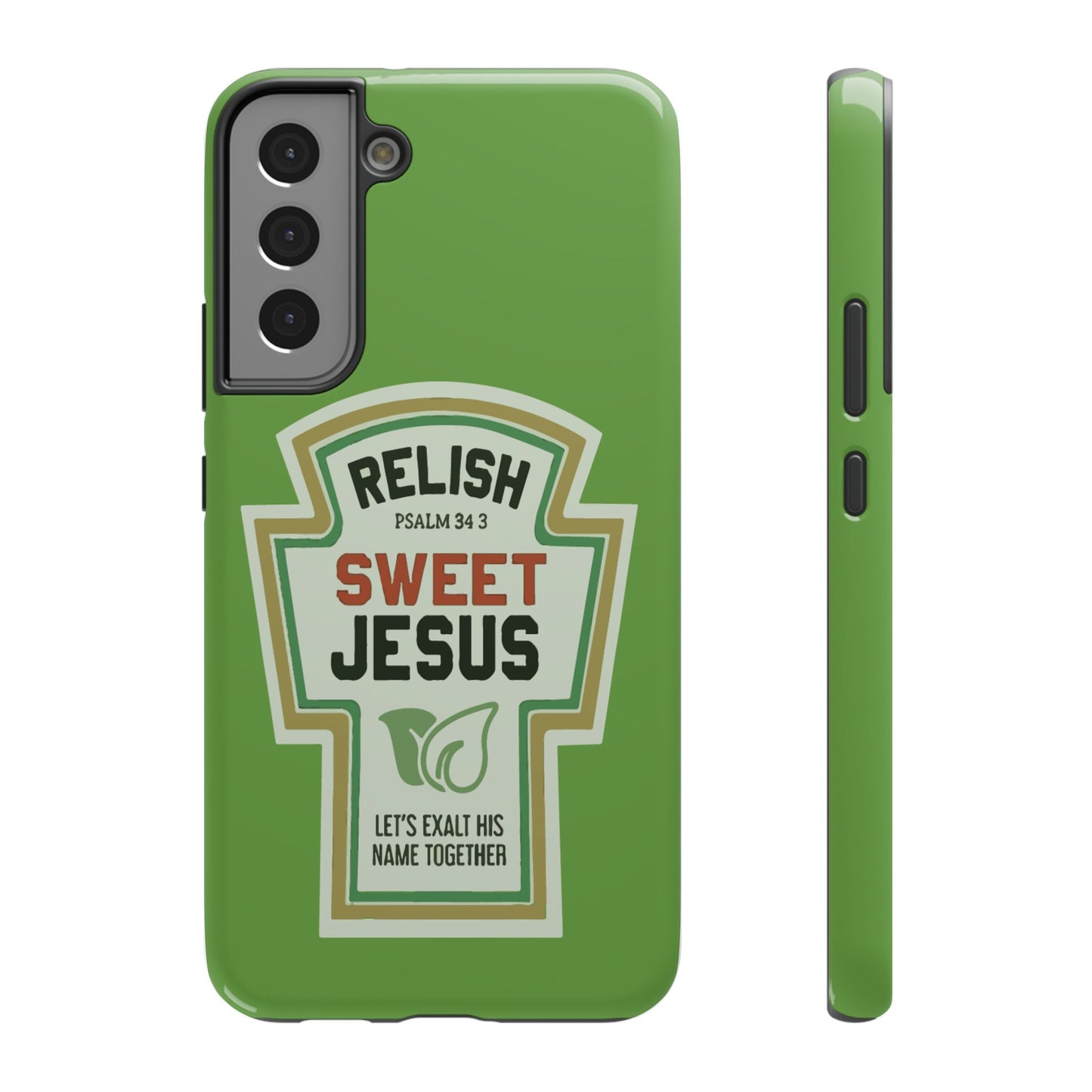 Relish Sweet Jesus Phone Case, Christian Gift, Impact-Resistant Case, Religious Phone Accessory, Faith-Based Present, Celebration Case