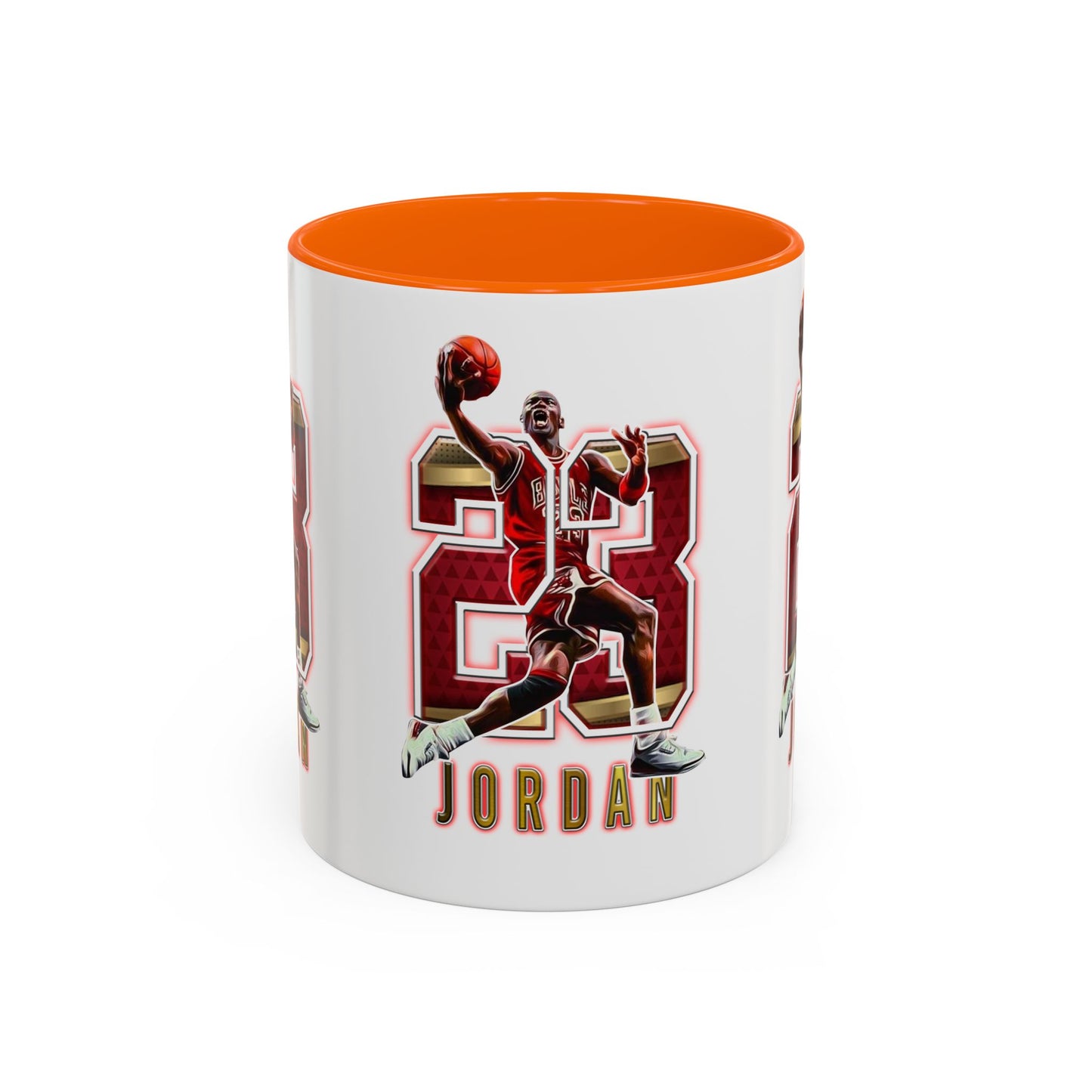 Michael Jordan Accent Coffee Mug - 11oz & 15oz - Perfect Gift for Sports Fans, Collectors, Basketball Lovers, Unique Gift Idea