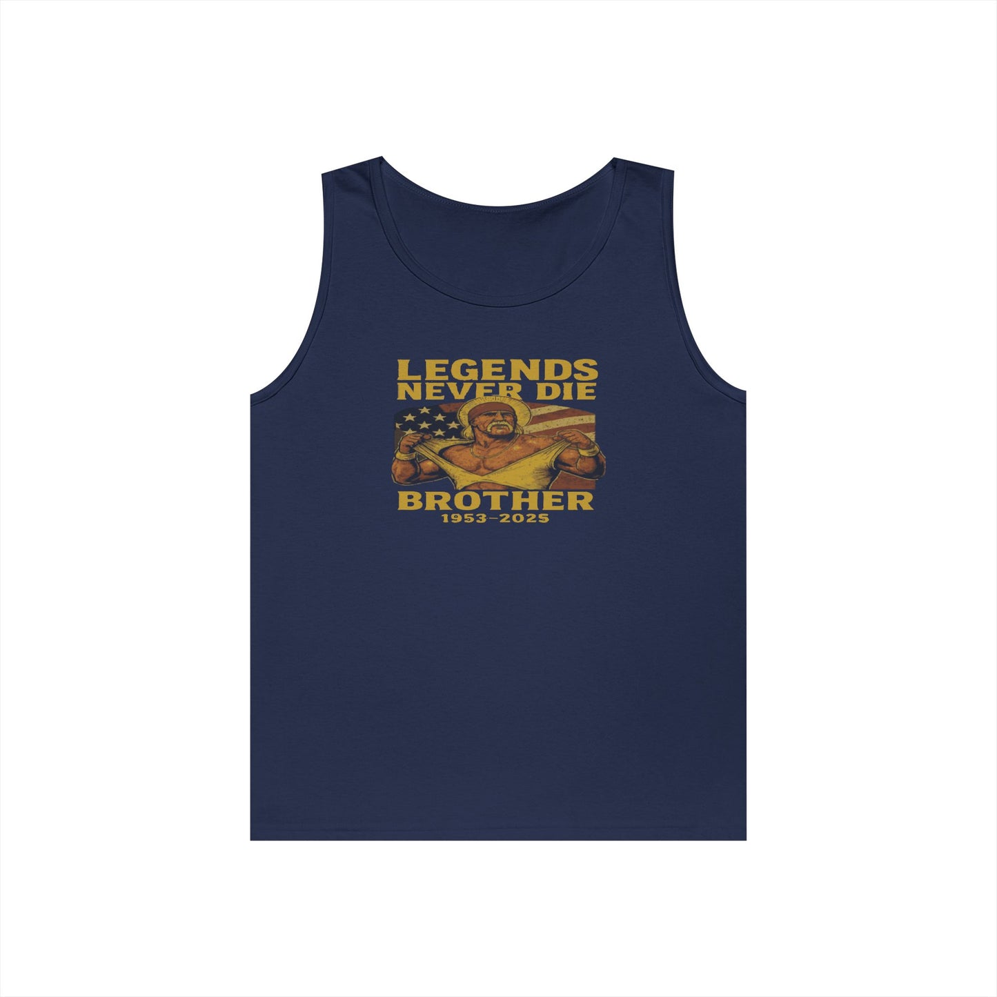 Unisex Heavy Cotton Tank Top | Legends Never Die Brother, Memorial Gift, Casual Wear, Summer Outfit, Unique Tribute