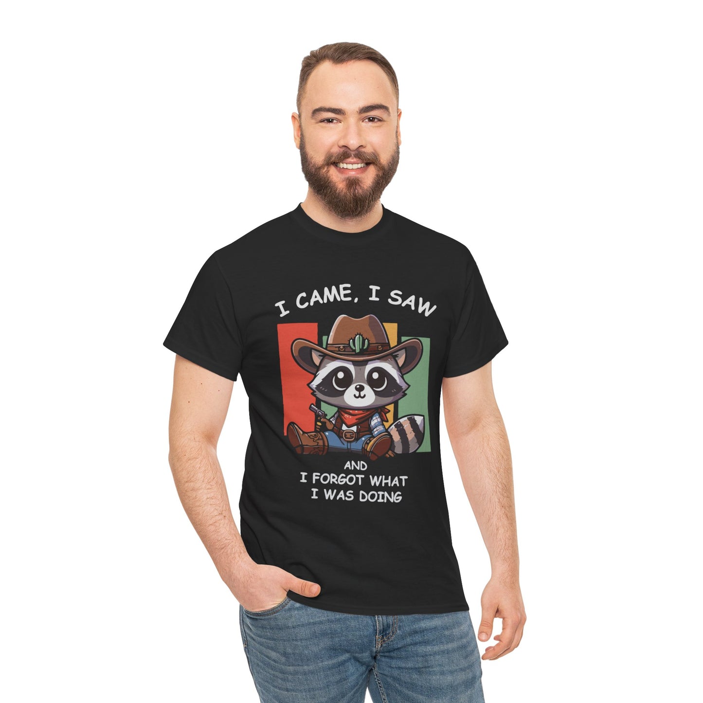 Fun Raccoon Graphic Tee, Cute Funny Animal T-Shirt, Unique Gift, Unisex Cotton Tee, Casual Wear, Birthday Gift, Humor Shirt