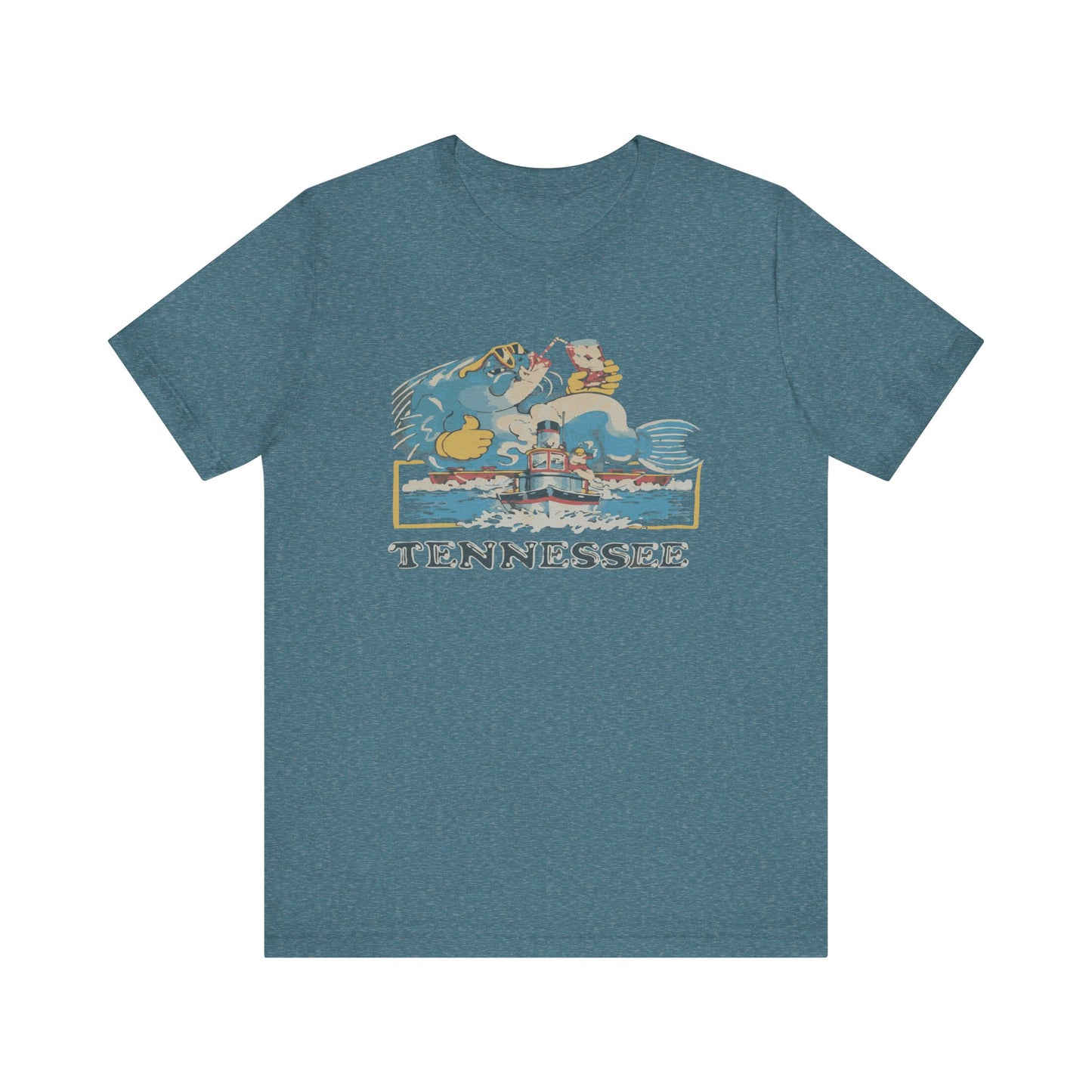 Tennessee Vintage Graphic Tee, Unisex Jersey Short Sleeve T-Shirt, Souvenir Shirt, Vacation Wear, Gift for Travelers, Retro Tee