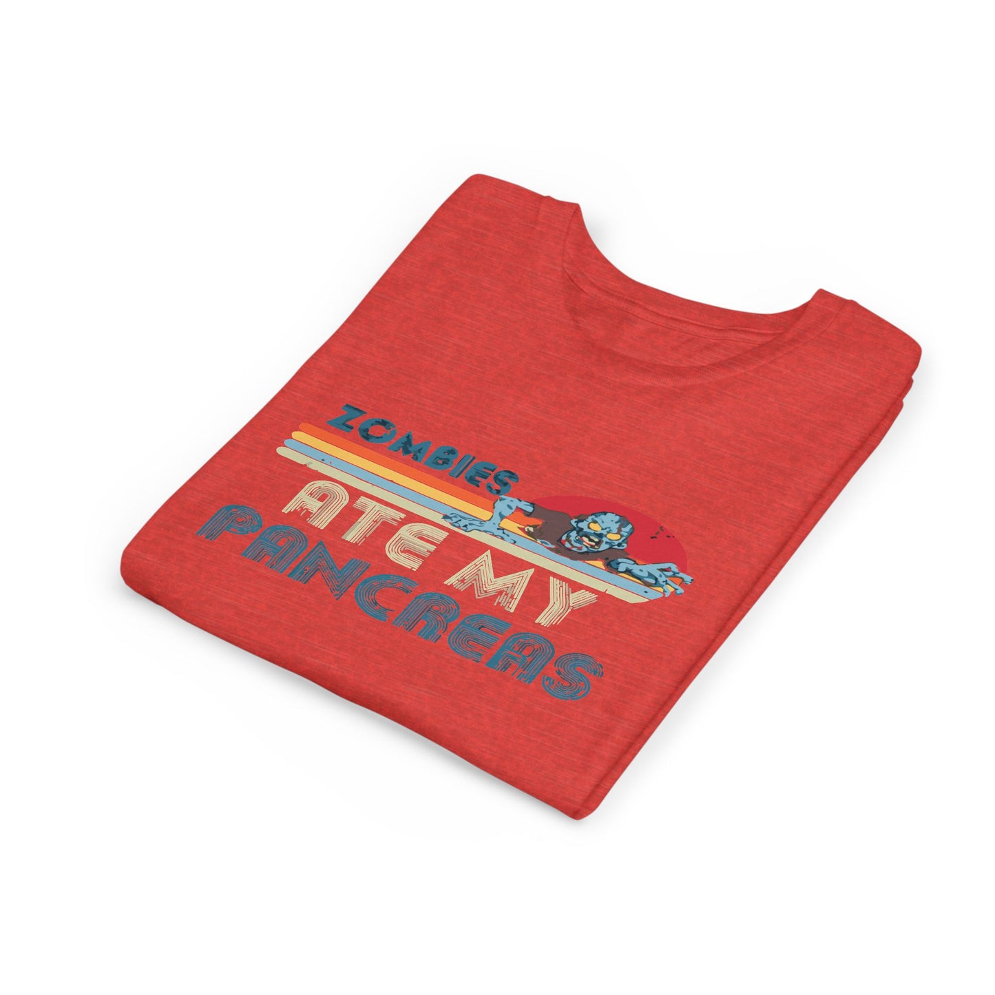 Youth Zombie Tee, Cute Graphic T-Shirt for Kids, Fun Short Sleeve Top, Halloween Costume, Gift for Little Horror Fans