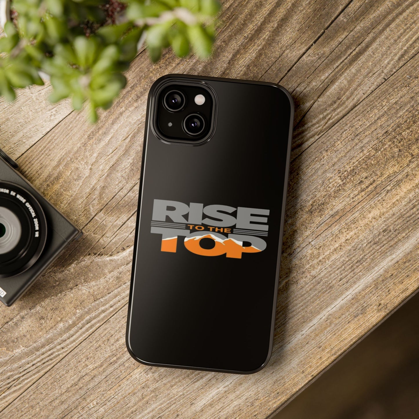 Impact-Resistant Phone Case - Rise to the Top, Durable Phone Cover, Gift for Motivational Quotes Lovers, Trendy Tech Accessories
