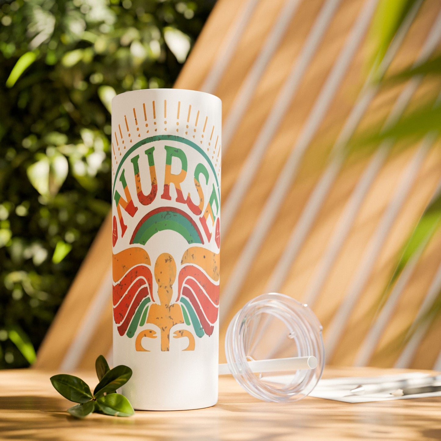 Nurse Skinny Tumbler, 20oz, Motivational Drinkware, Gift for Nurses, Summer Hydration, Nurse Appreciation Day