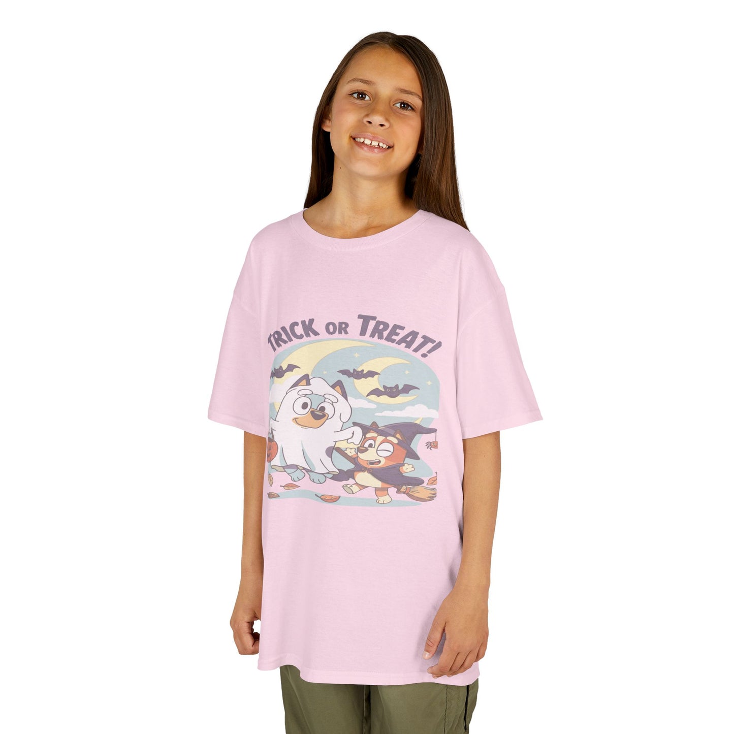 Kids Halloween T-Shirt, Trick or Treat Tee, Fun Ghost & Owl Shirt, Spooky Season Apparel, Cute Costume Top for Kids