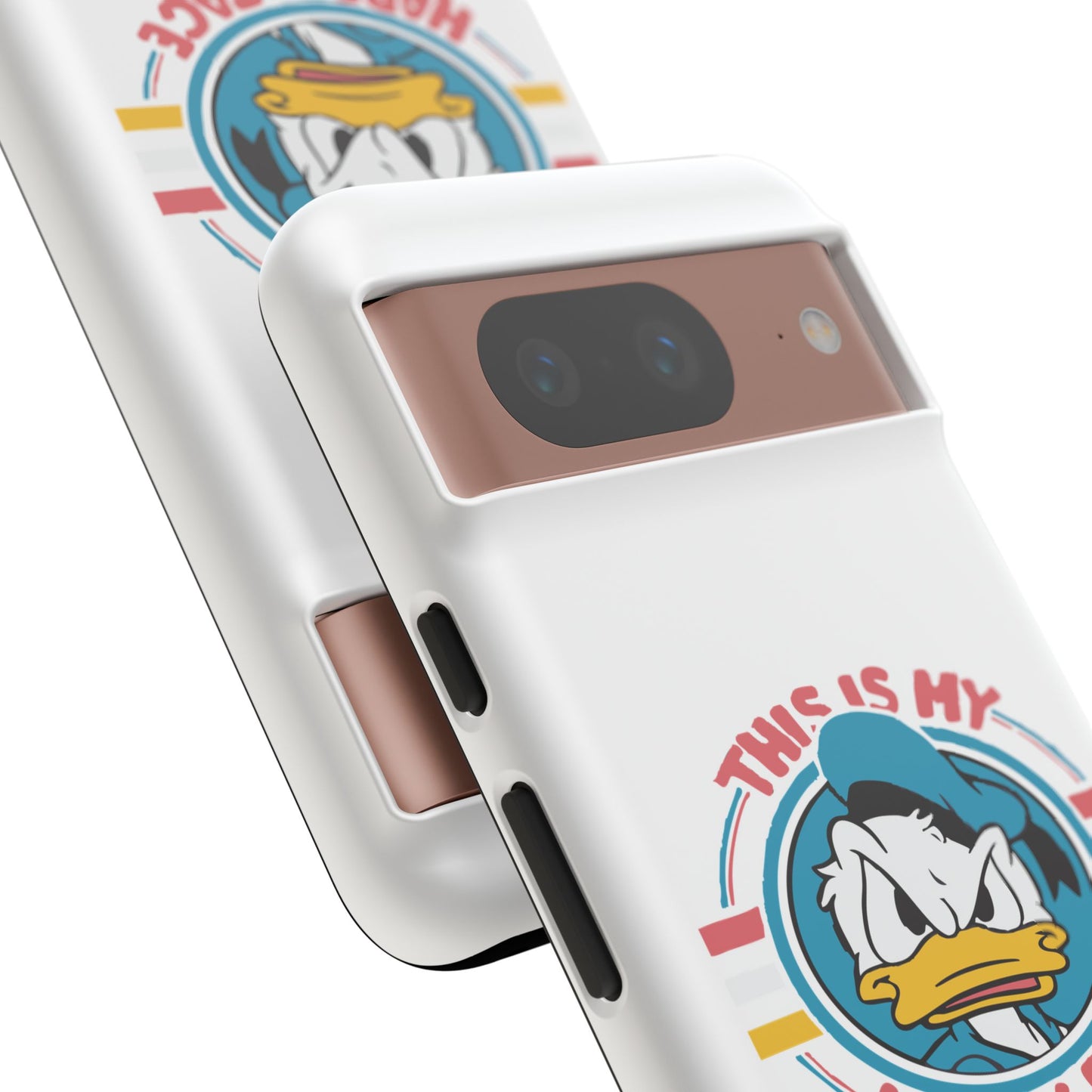 Tough Cases: This is My Happy Face Phone Case, Funny Phone Case, Donald Duck Case, Cute Phone Accessory, Gift for Disney Fans