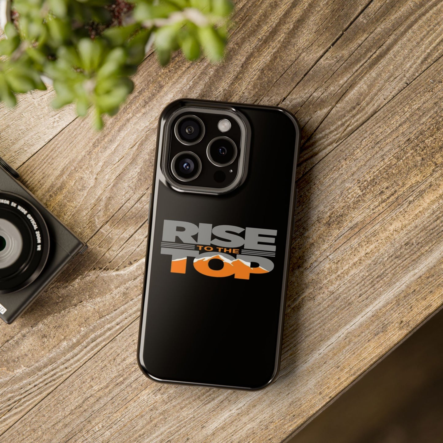 Impact-Resistant Phone Case - Rise to the Top, Durable Phone Cover, Gift for Motivational Quotes Lovers, Trendy Tech Accessories