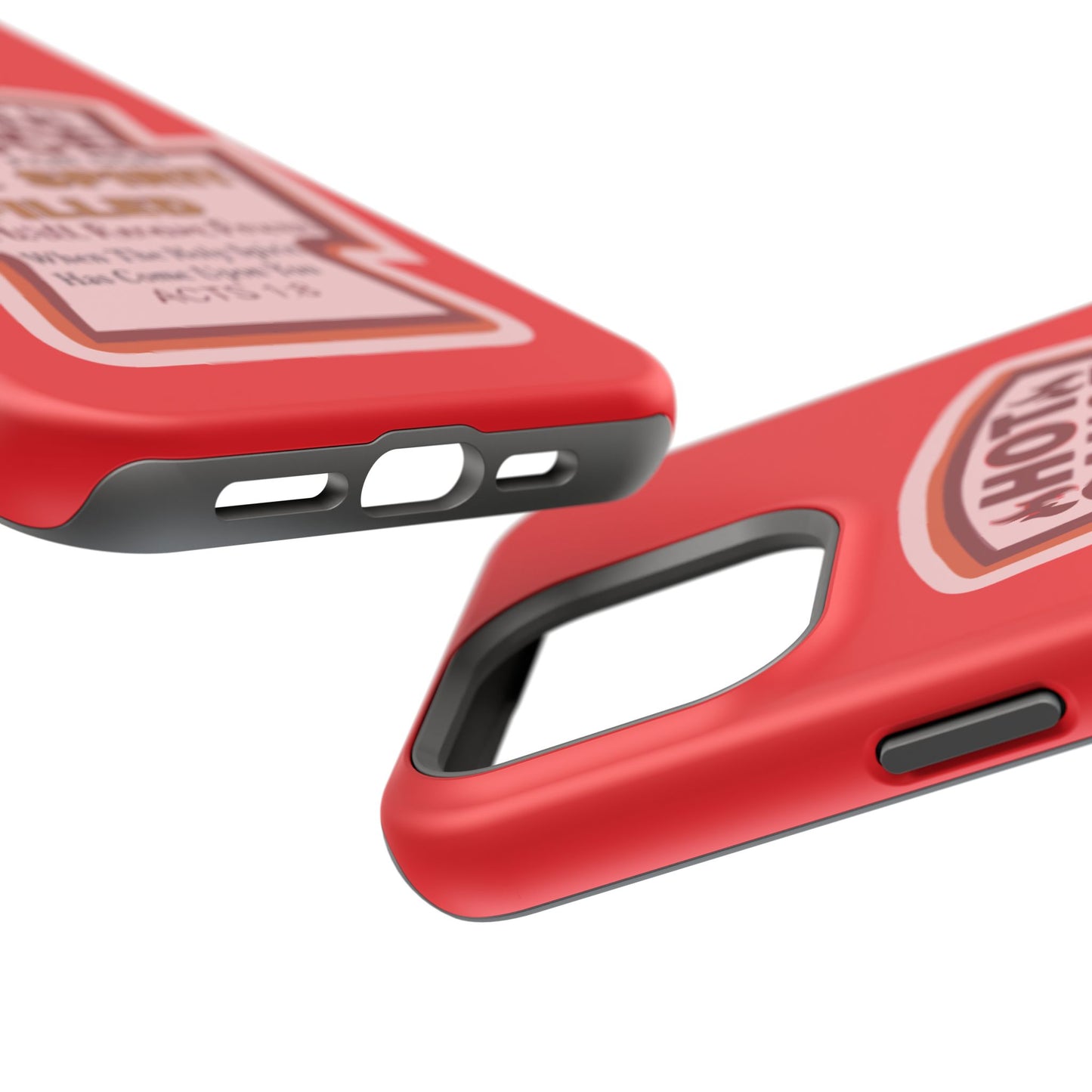 Holy Spirit Hot Sauce Phone Cases - Impact-Resistant, Christian Gift, Spiritual Reminder, Unique Design, Faith-Based Accessory