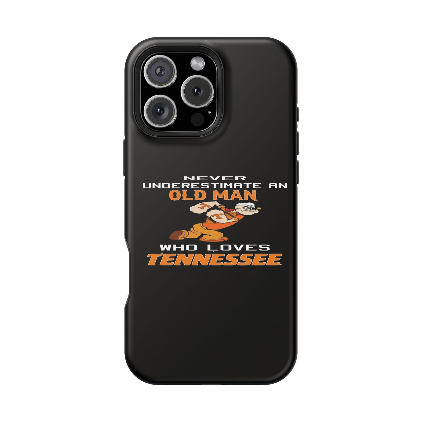 Tough Phone Case, Old Man Who Loves Tennessee, Gift for Grandpa, Tennessee Pride, Men's Accessories, Father's Day, Custom Cases