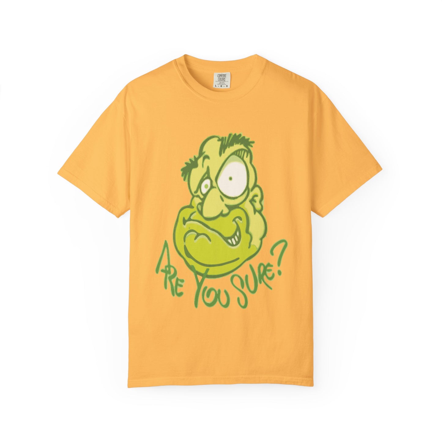 Unisex Garment-Dyed T-Shirt with Quirky Cartoon Design - Perfect for Casual Wear, Gifting, Parties, and Everyday Comfort