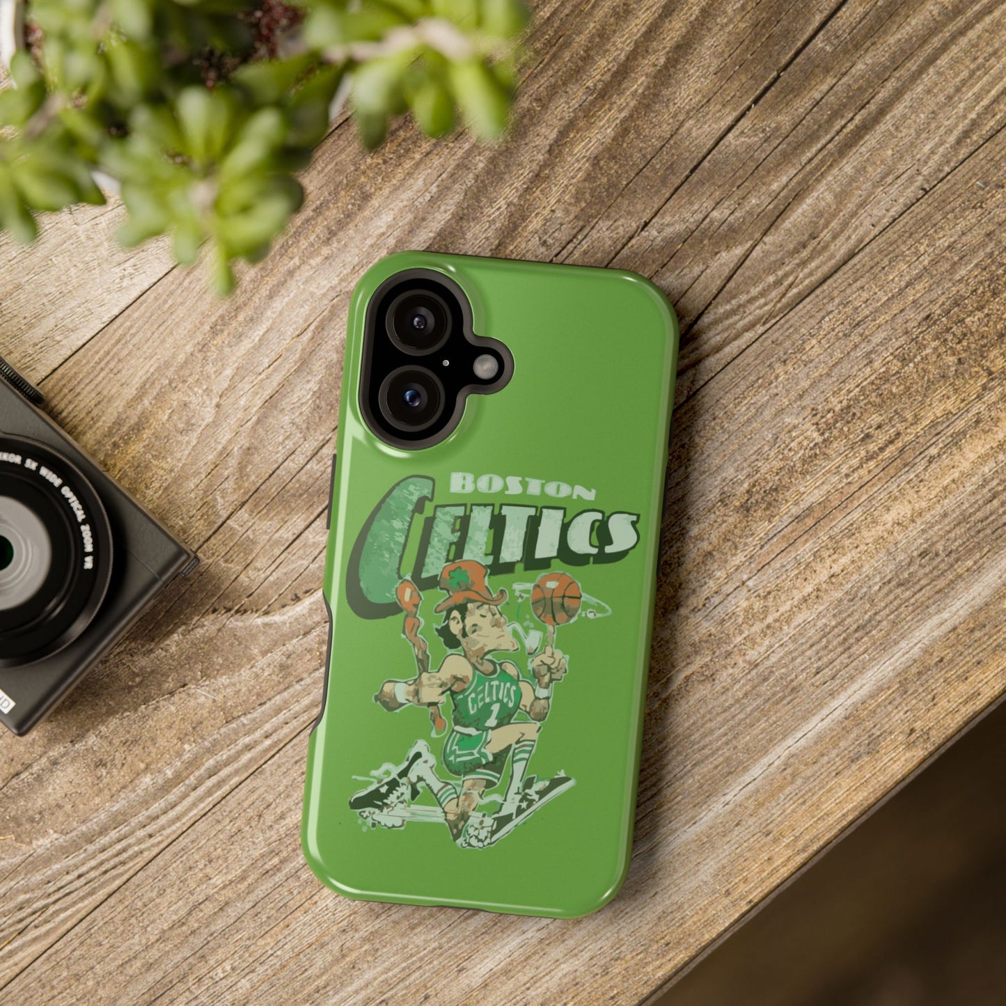 Boston Celtics Impact-Resistant Phone Case, Basketball Phone Cover, Sports Fan Gift, Sturdy Phone Case, NBA Merchandise, Team Spirit Decor