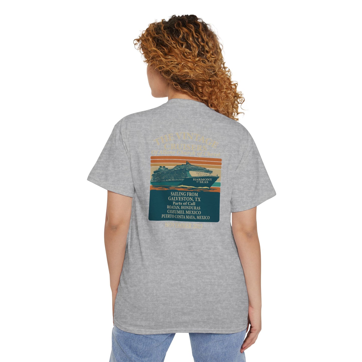 Retro Pocket Tee Allons Church of Christ Cruise 2025 Unisex T-Shirt
