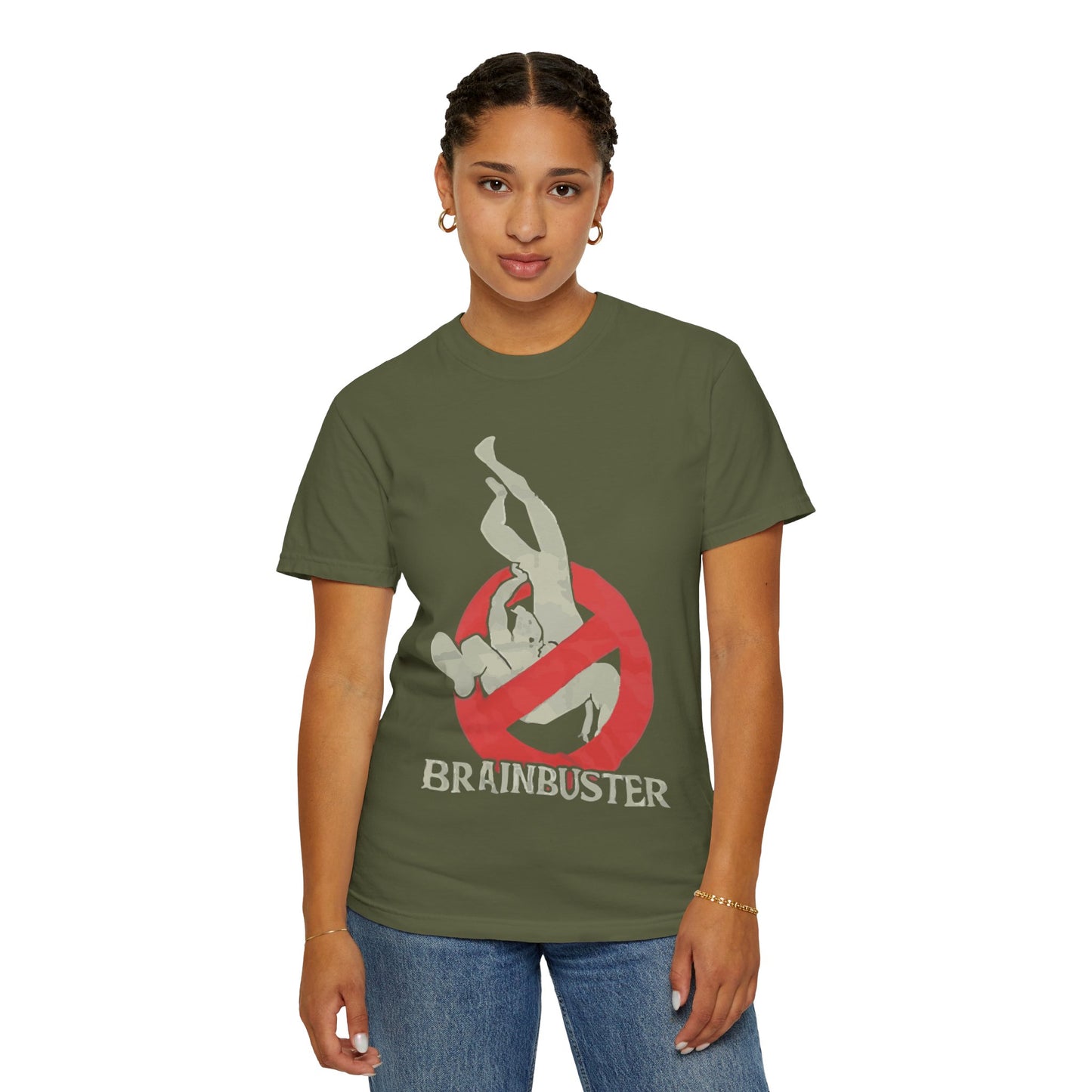 Unisex Fun Graphic T-Shirt, Graphic Tee, Casual Wear, Gift for Wrestling Fans, Brainbuster Design, Humor Apparel, Everyday Style