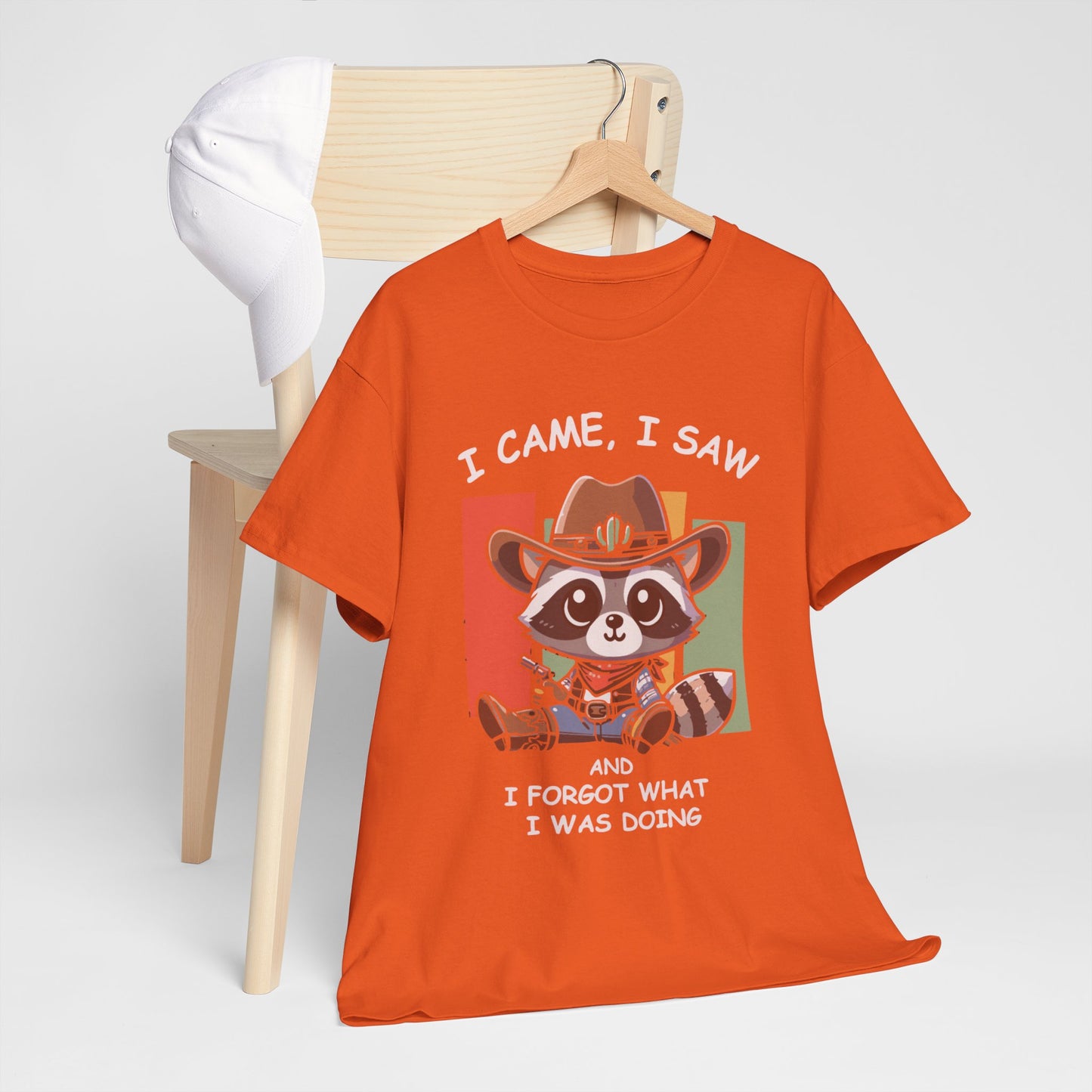 Fun Raccoon Graphic Tee, Cute Funny Animal T-Shirt, Unique Gift, Unisex Cotton Tee, Casual Wear, Birthday Gift, Humor Shirt