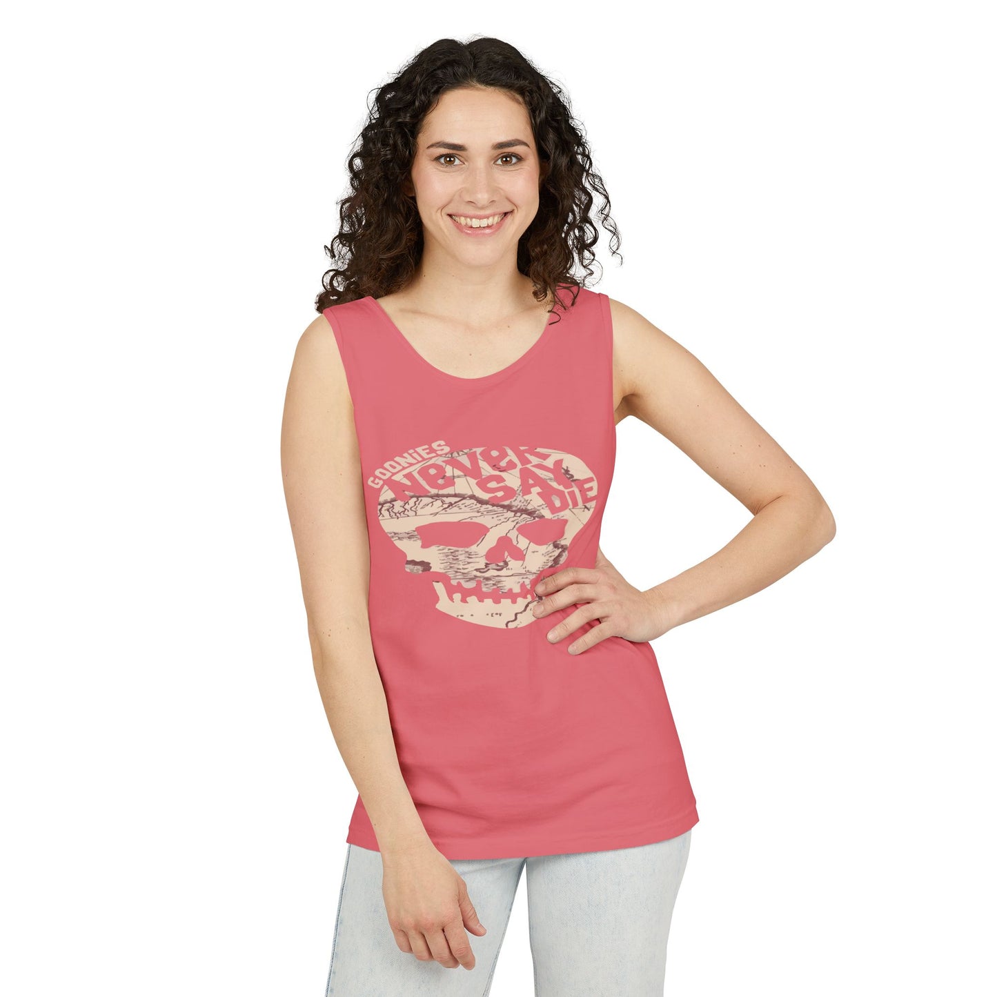 Cool Skull Graphic Tank Top, Unisex Summer Tee, Beachwear, Festival Outfit, Casual Wear, Graphic Apparel