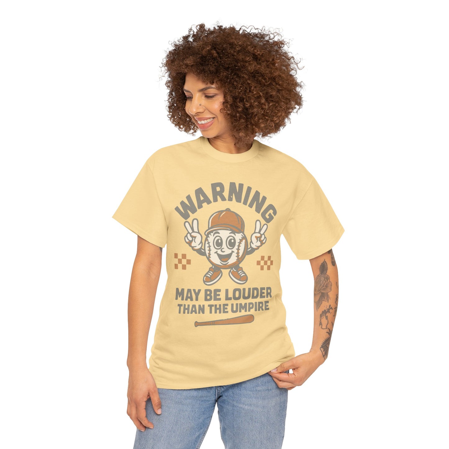 Warning T-Shirt, Fun Umpire Tee, Unique Sports Gift, Casual Wear, Perfect for Baseball Fans