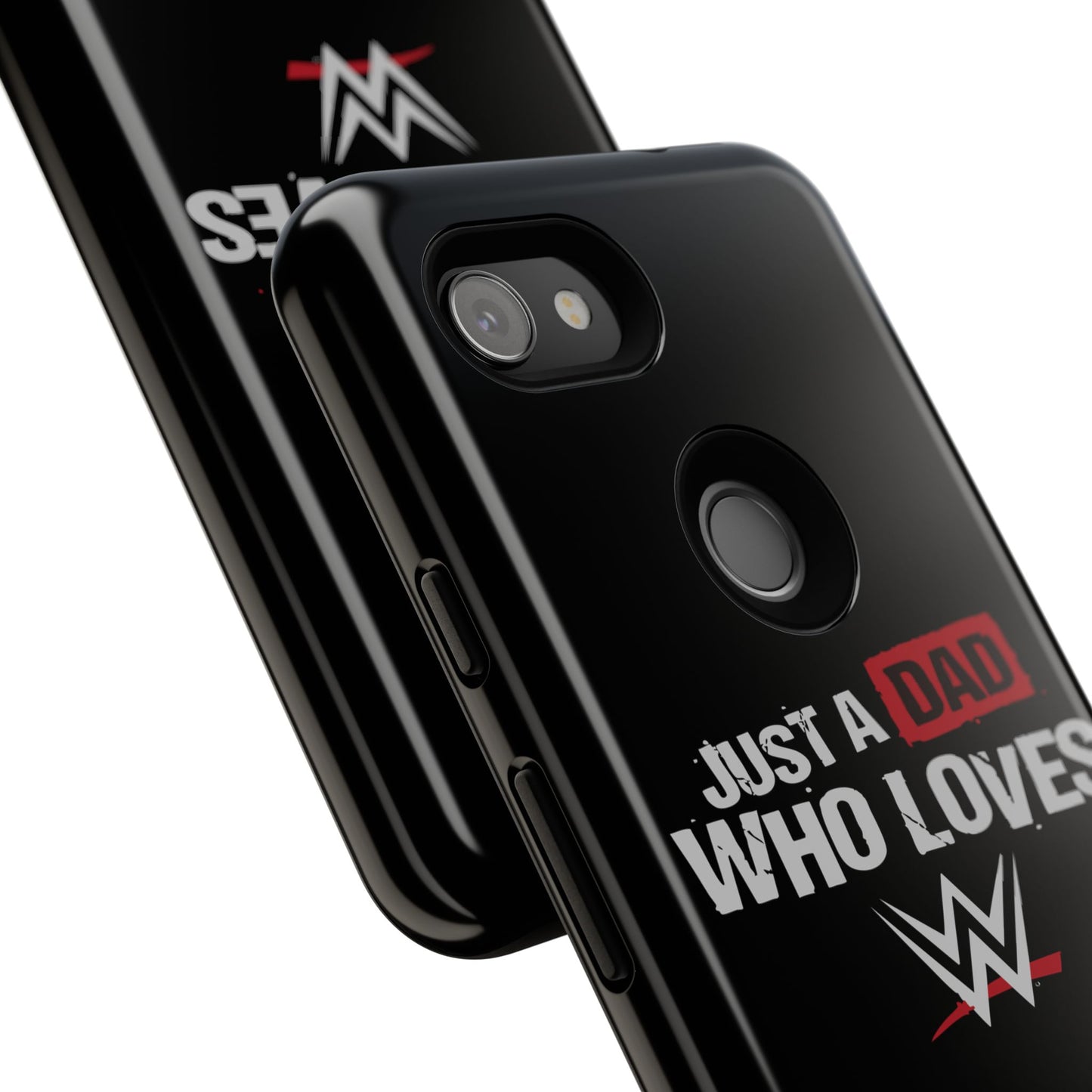 WWE Dad Phone Case, Tough Cases for Fathers, Gifts for Dad, Father's Day, Wrestling Fan Merchandise, Just a Dad Who Loves WWE