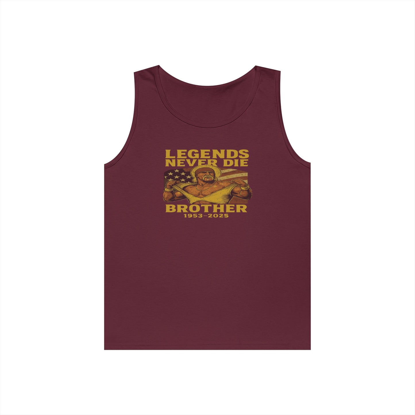Unisex Heavy Cotton Tank Top | Legends Never Die Brother, Memorial Gift, Casual Wear, Summer Outfit, Unique Tribute