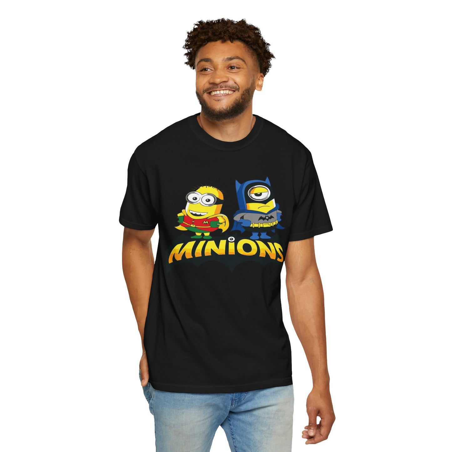 Minions Superhero Unisex T-shirt, Fun Gift for Kids, Cartoon Apparel, Birthday Party Outfit, Family Movie Night Wear