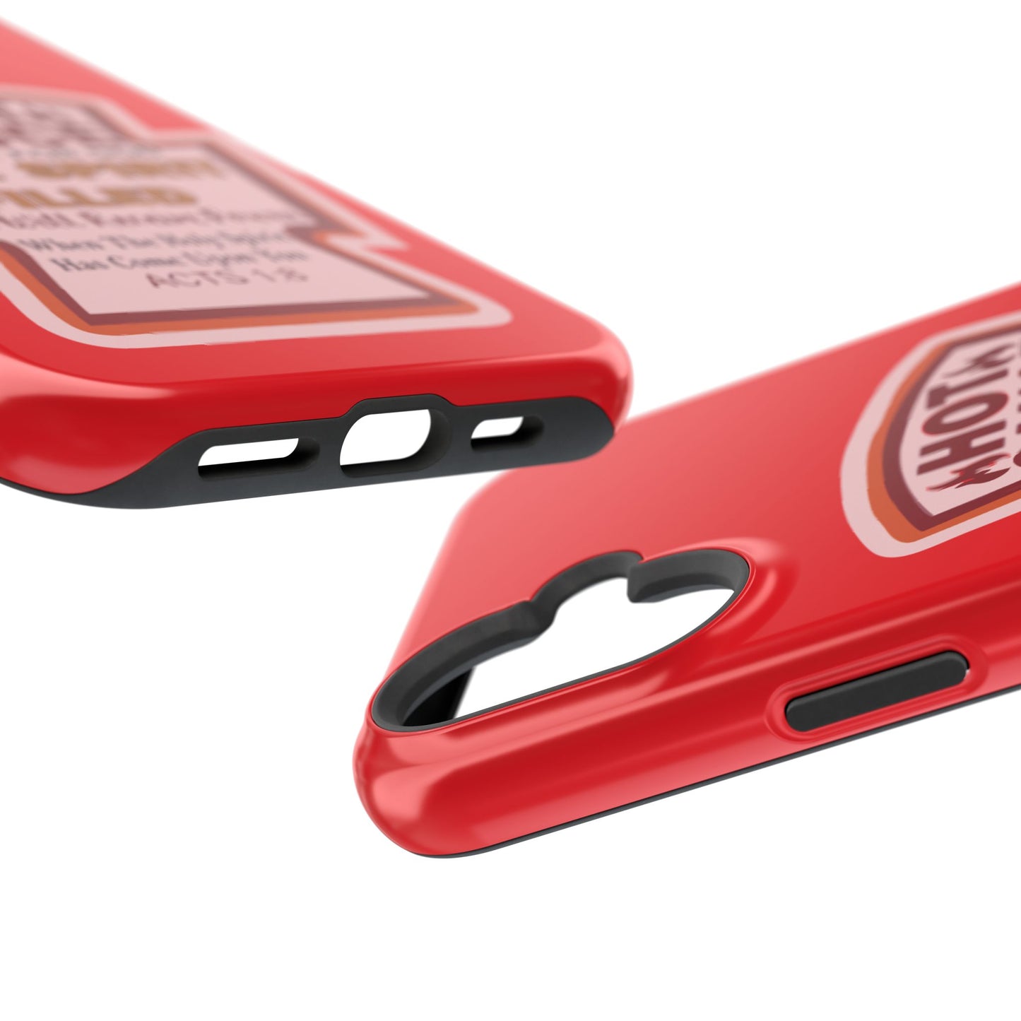 Holy Spirit Hot Sauce Phone Cases - Impact-Resistant, Christian Gift, Spiritual Reminder, Unique Design, Faith-Based Accessory