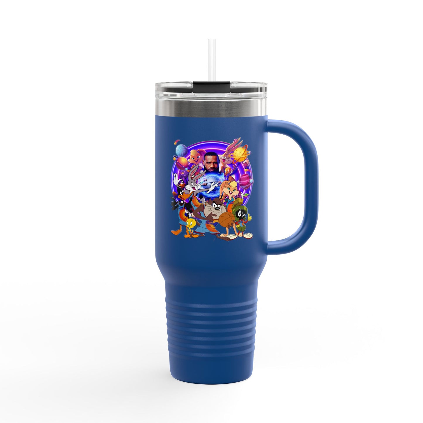 Colorful Insulated Travel Mug, 40oz - Fun for Road Trips, Tailgating, Hot Summer Days, Gift for Friends, Family, or Kids