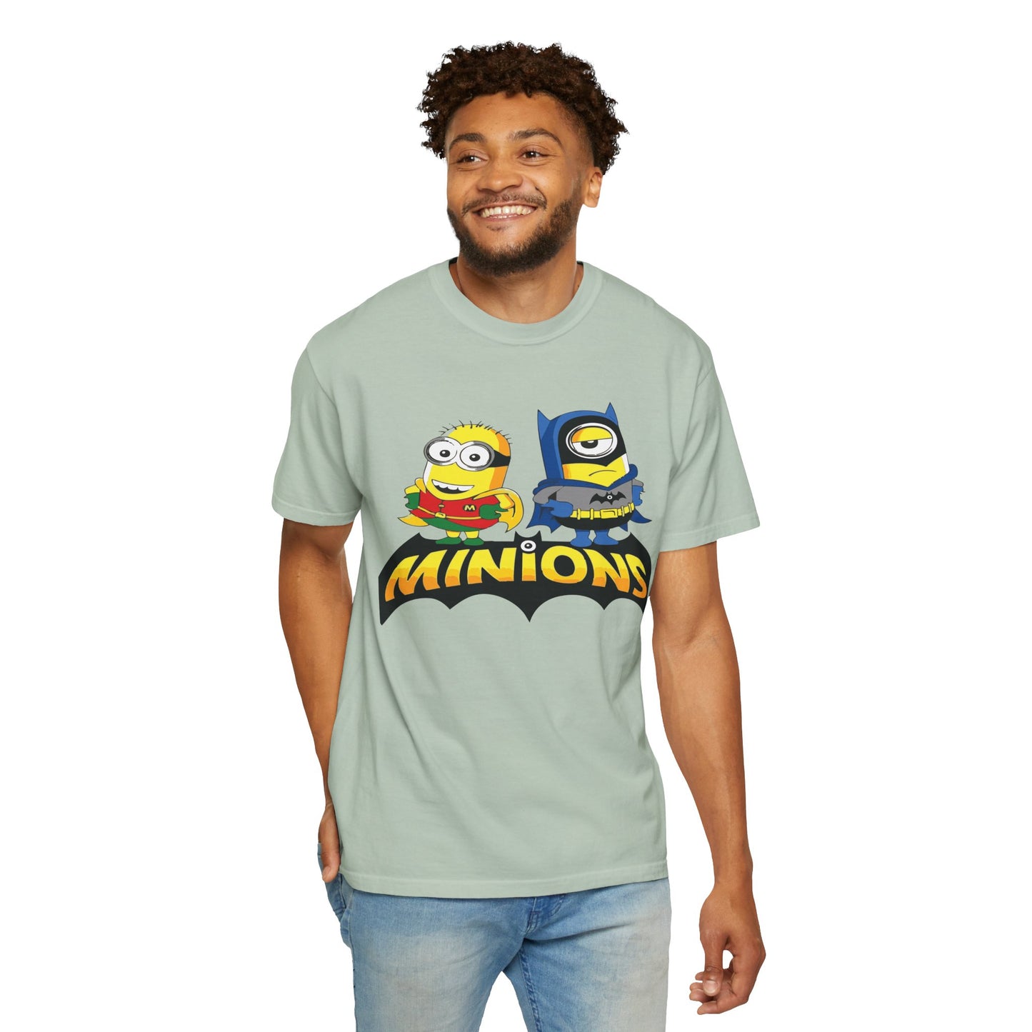 Minions Superhero Unisex T-shirt, Fun Gift for Kids, Cartoon Apparel, Birthday Party Outfit, Family Movie Night Wear