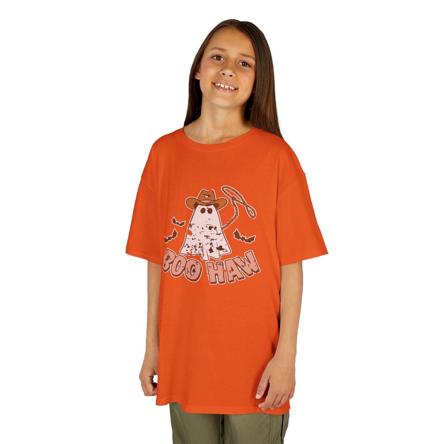 Boo Haunt Kids Tee, Halloween Shirt, Ghost Costume T-Shirt, Fun Kids Apparel, Spooky Party Outfit