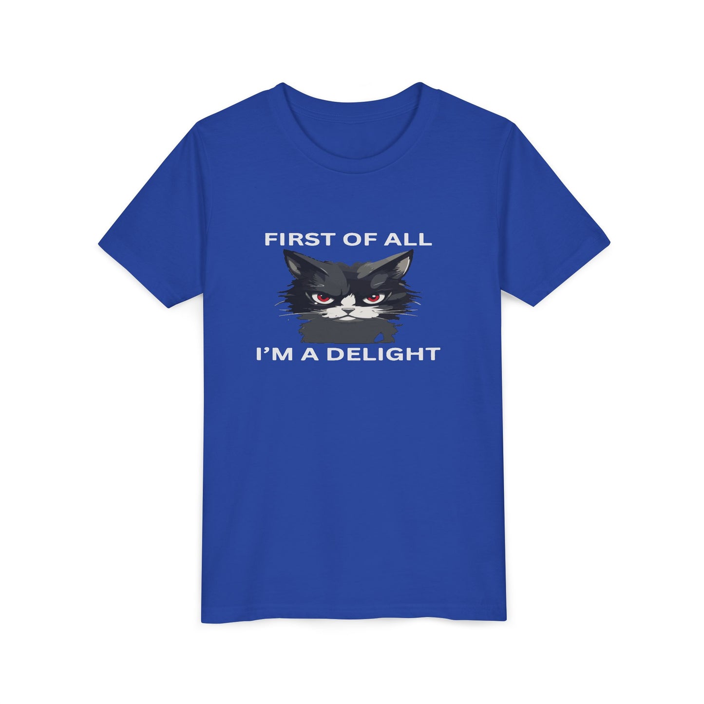 Youth Cat Humor Tee - Perfect for Cat Lovers, Birthday Gifts for Kids, Everyday Wear, Funny Quotes Shirt, Gift for Pet Lovers
