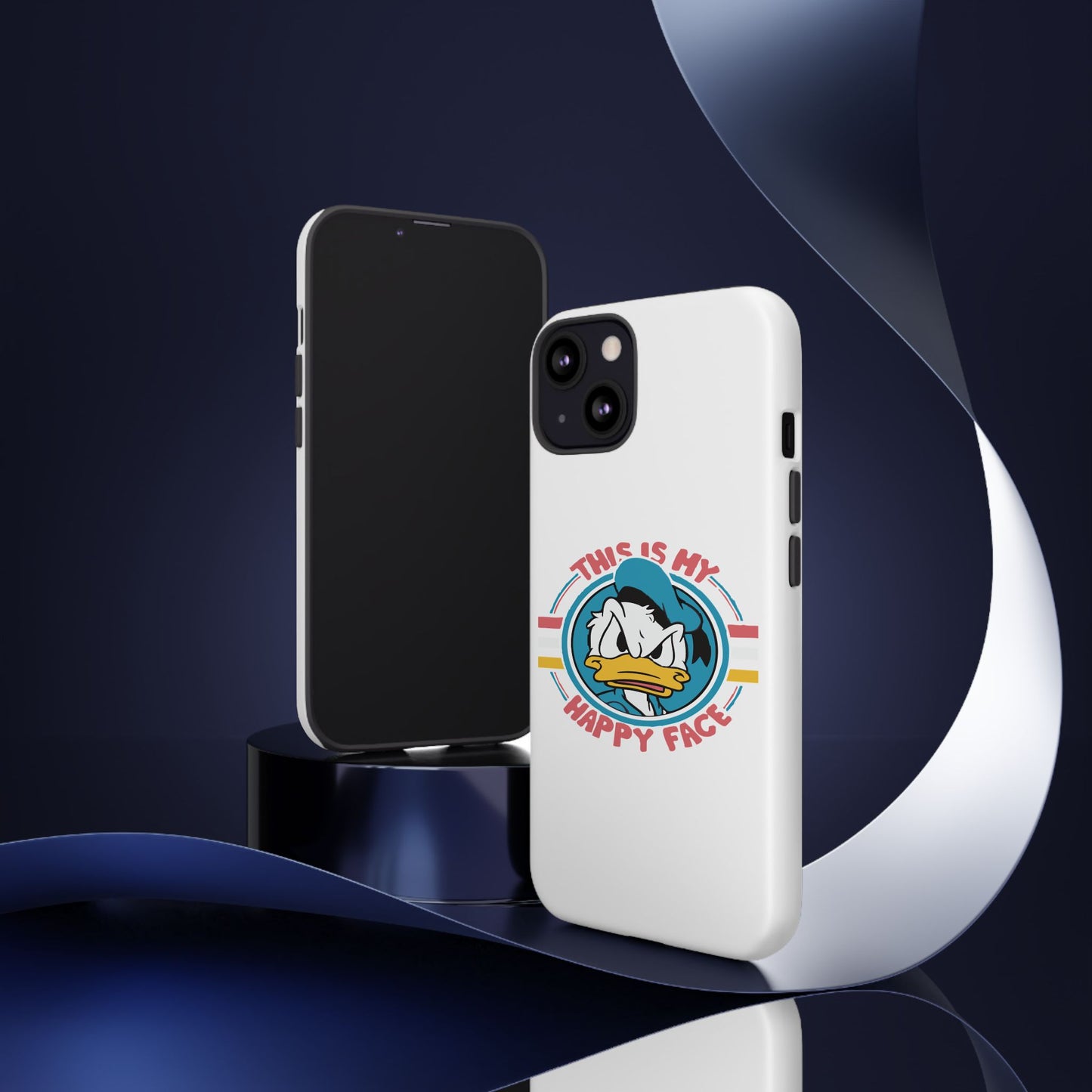 Tough Cases: This is My Happy Face Phone Case, Funny Phone Case, Donald Duck Case, Cute Phone Accessory, Gift for Disney Fans