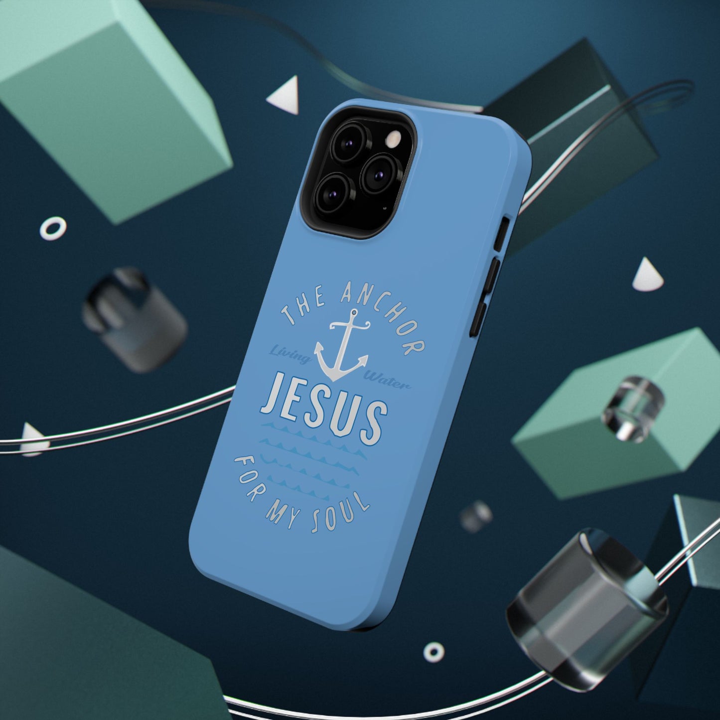 Jesus Anchor Phone Case, Christian Tech Accessories, Inspirational Gifts, Unique Phone Covers, Faith-Based Decor