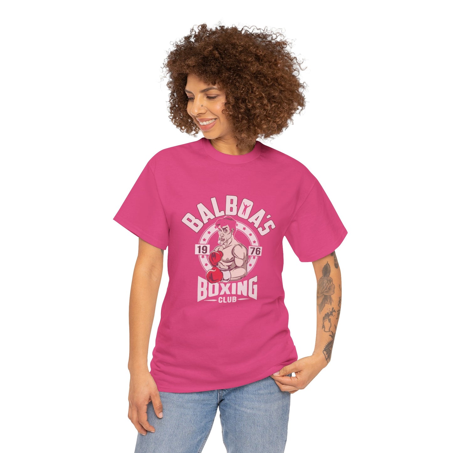 Balboa's Boxing Club Unisex Heavy Cotton Tee - Vintage Sports Shirt, Gym Apparel, Boxing Fan Gear, Fitness Gift, Casual Wear