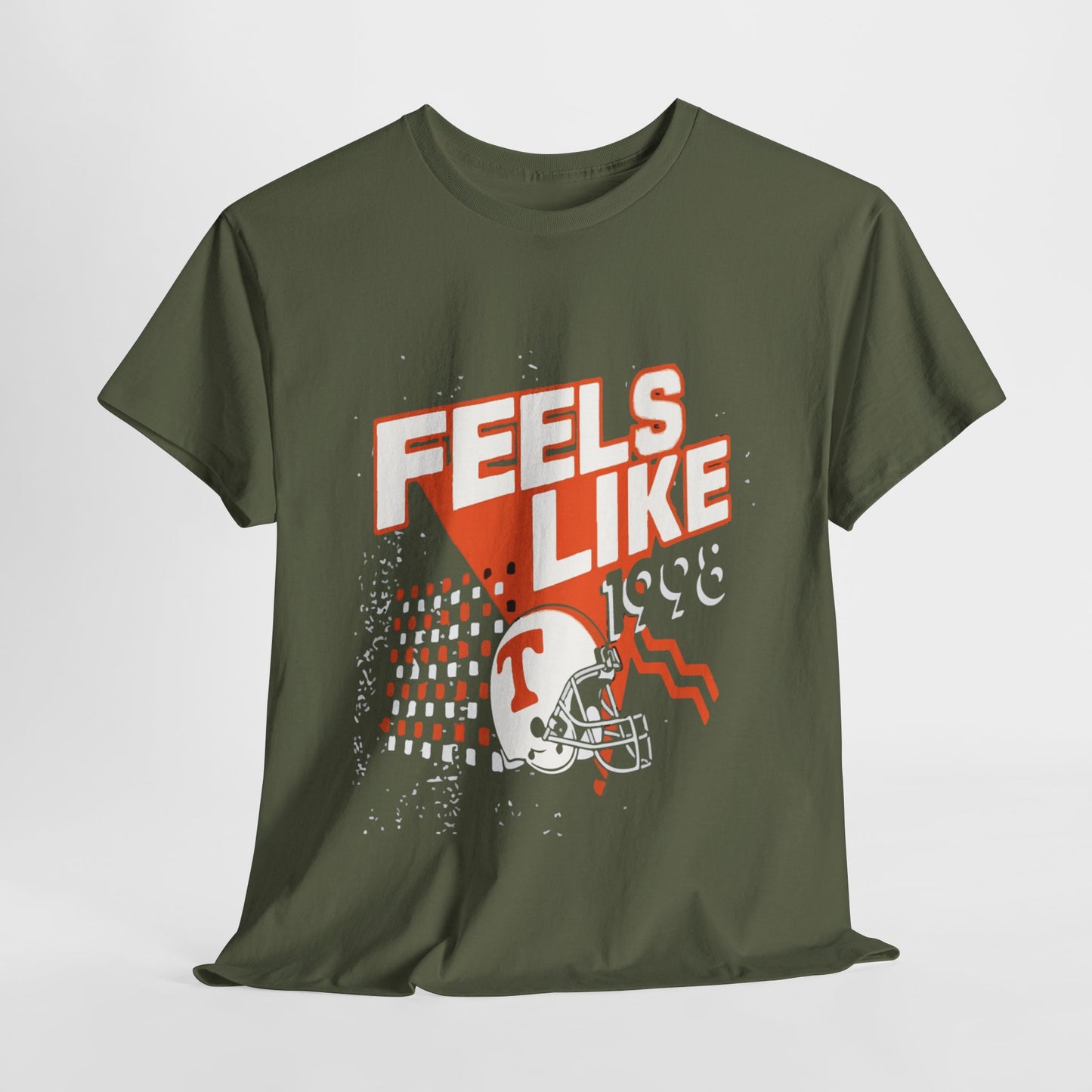 Unisex Heavy Cotton Tee - 'Feels Like' Retro Football Tee, Casual Style, Game Day Shirt, Gift for Sports Fans, Outdoor Activities