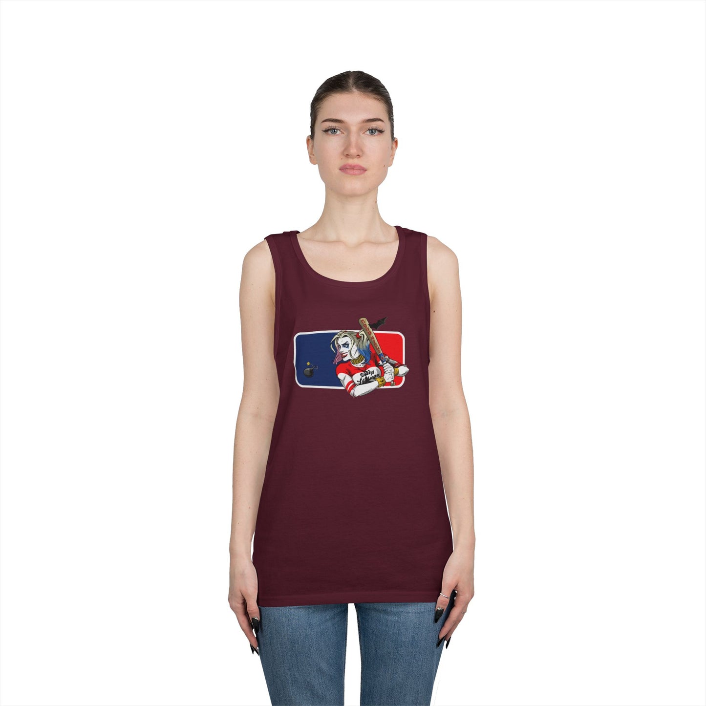 Harley Quinn Unisex Tank Top - DC MLB Summer Wear