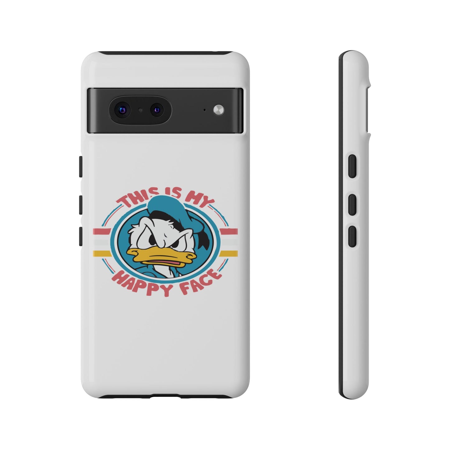 Tough Cases: This is My Happy Face Phone Case, Funny Phone Case, Donald Duck Case, Cute Phone Accessory, Gift for Disney Fans